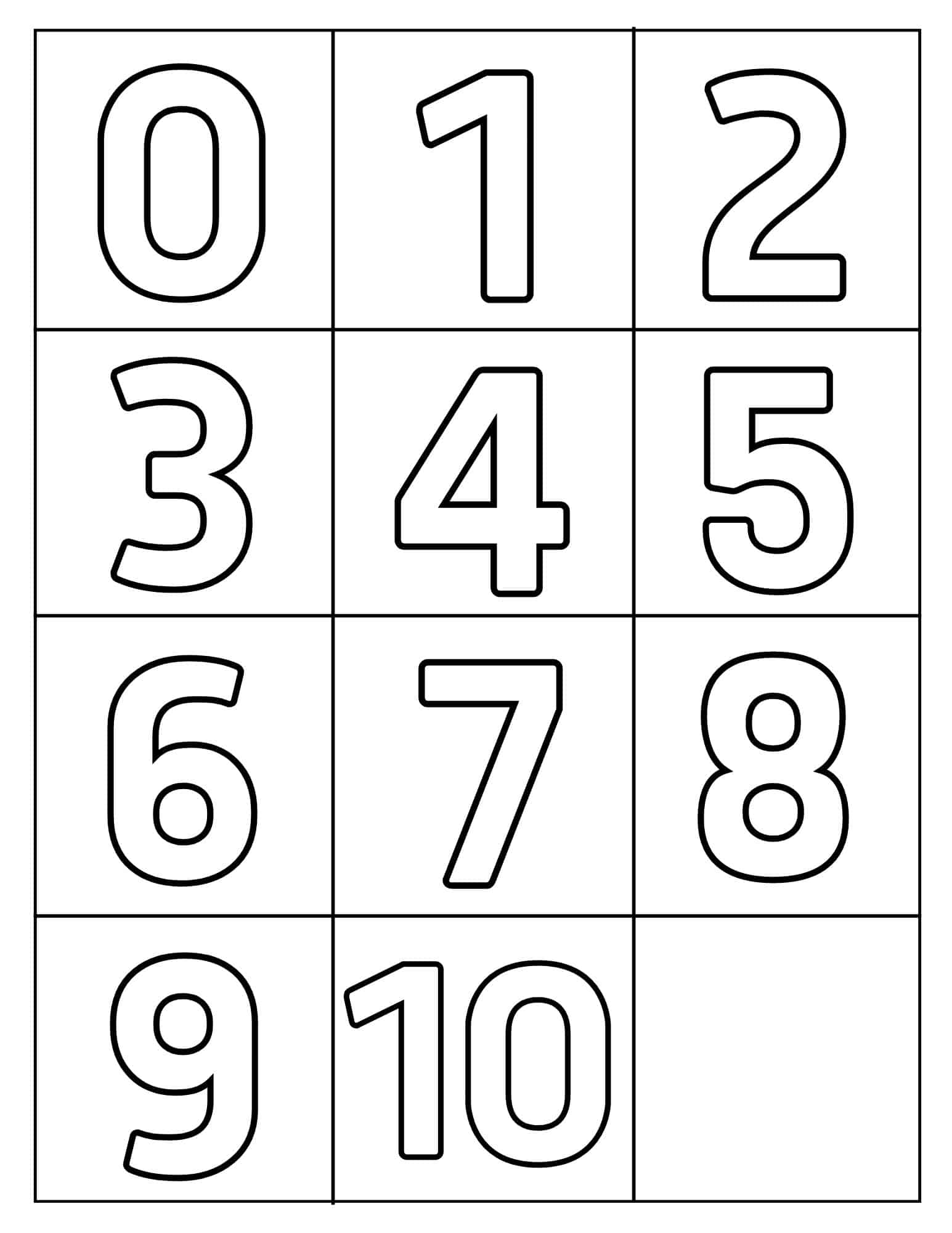 Free Printable Number 1 Template