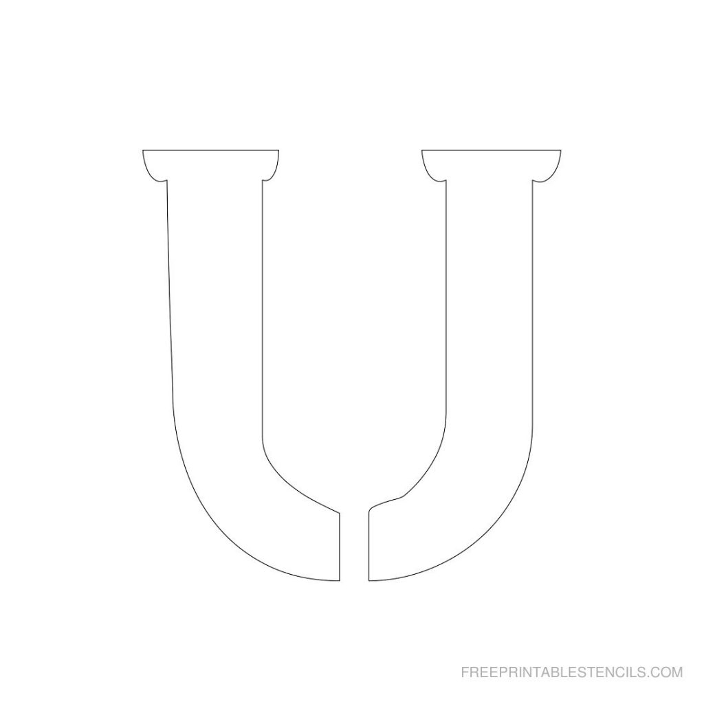 1 Free Printable 3 Inch Letter Stencils A Z