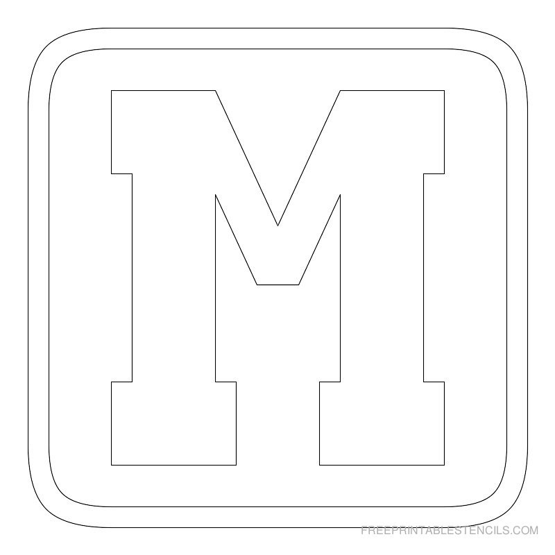 Free Printable Large Alphabet Templates Free Printable Large Alphabet Templates