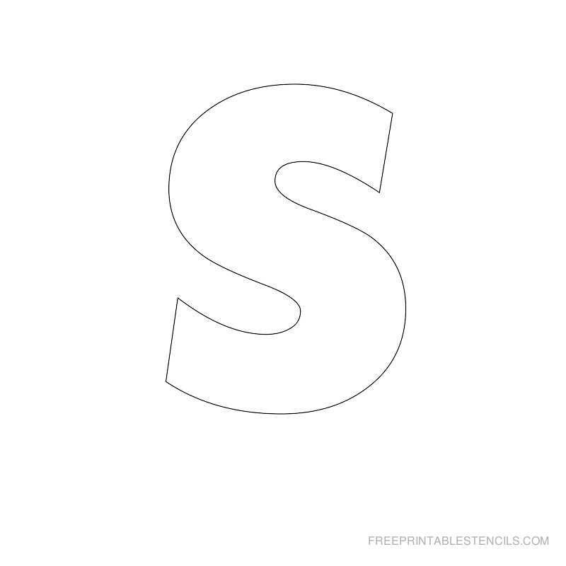 1 Free Printable Large Alphabet Letter Stencils