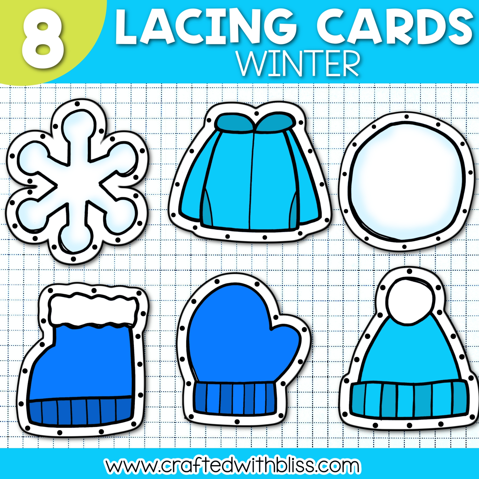 10 Free Winter Lacing Cards Template Worksheets Library