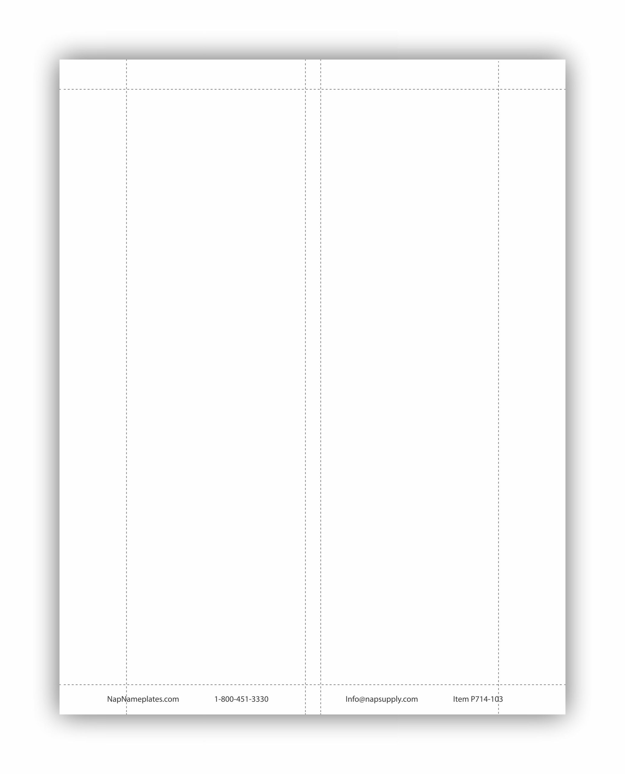 10x3 Printable Paper Name Plates For Offices NapNameplates