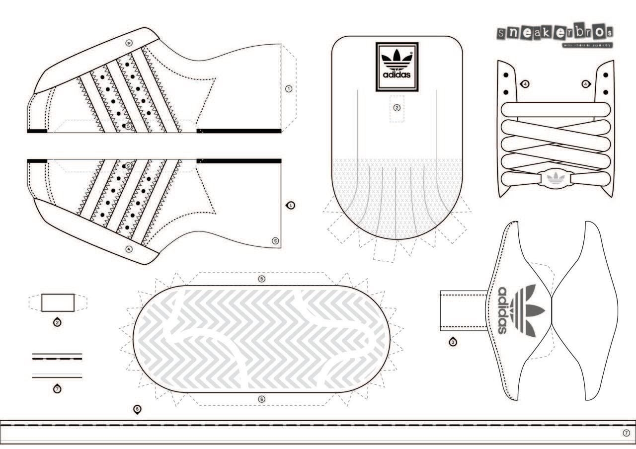 Free Printable Paper Shoe Template