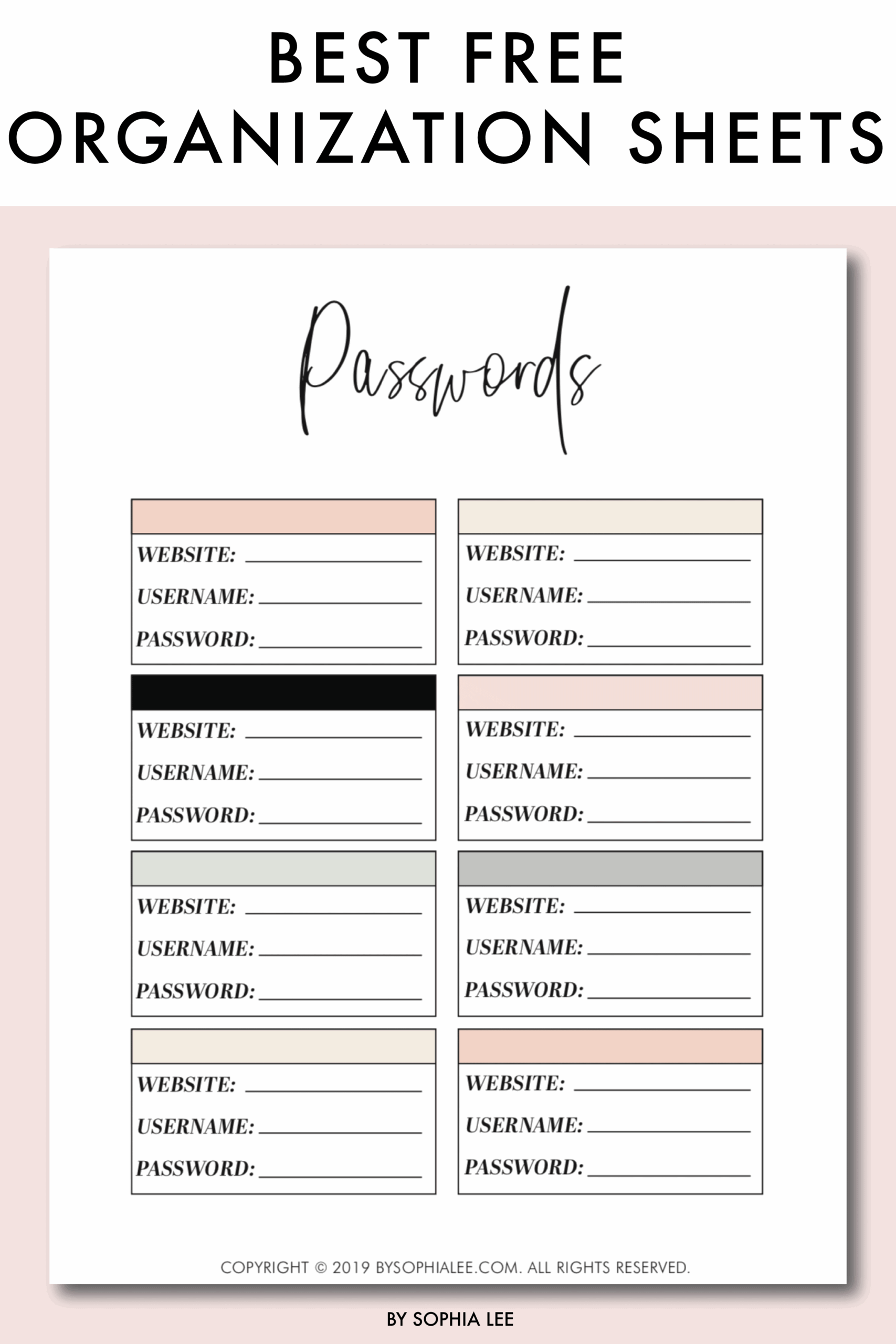 13 Free Organization Printables That Will Change Your Life By Sophia Lee 13 Free Organization Printables That Will Change Your Life By Sophia Lee