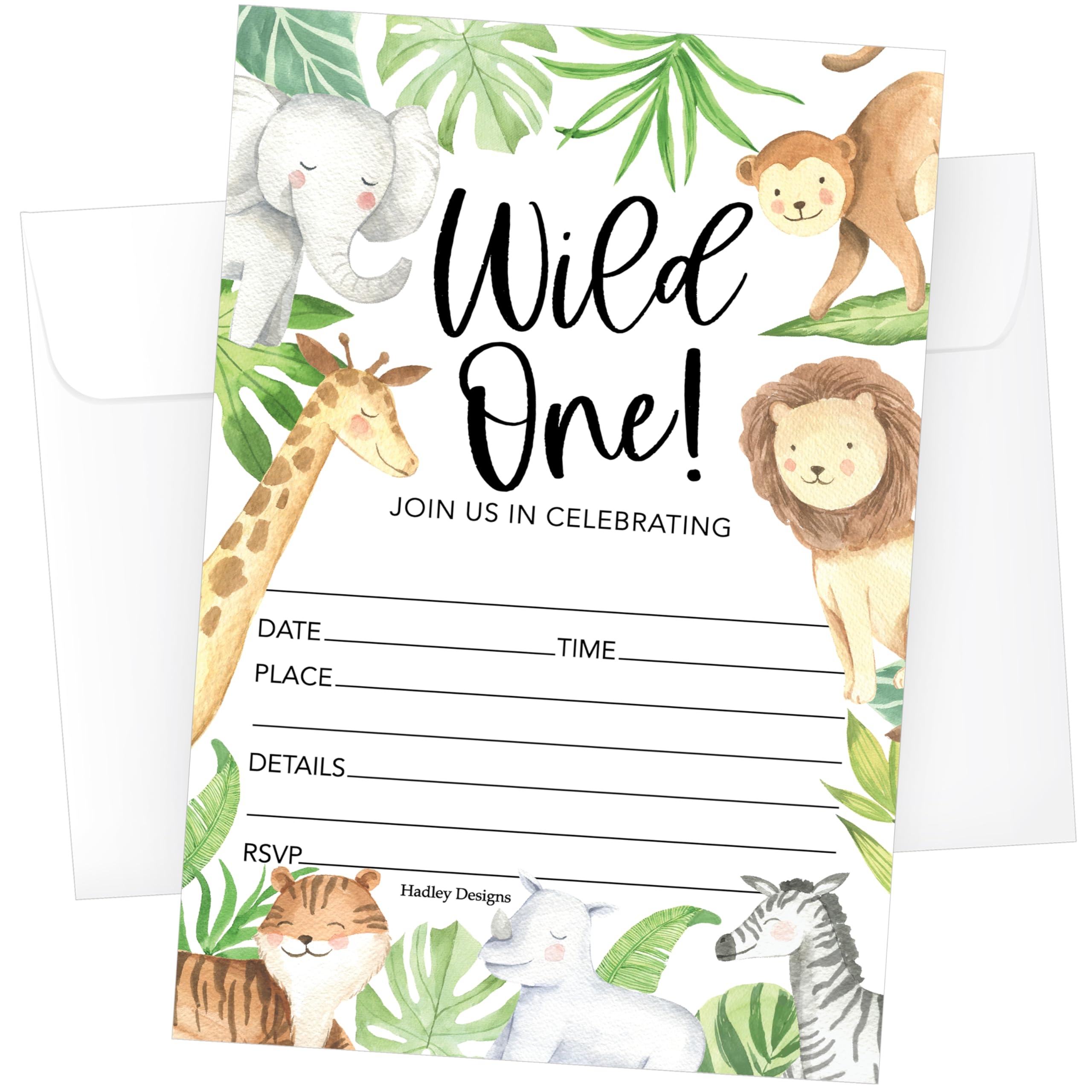 Free Printable Safari Birthday Invitation Templates