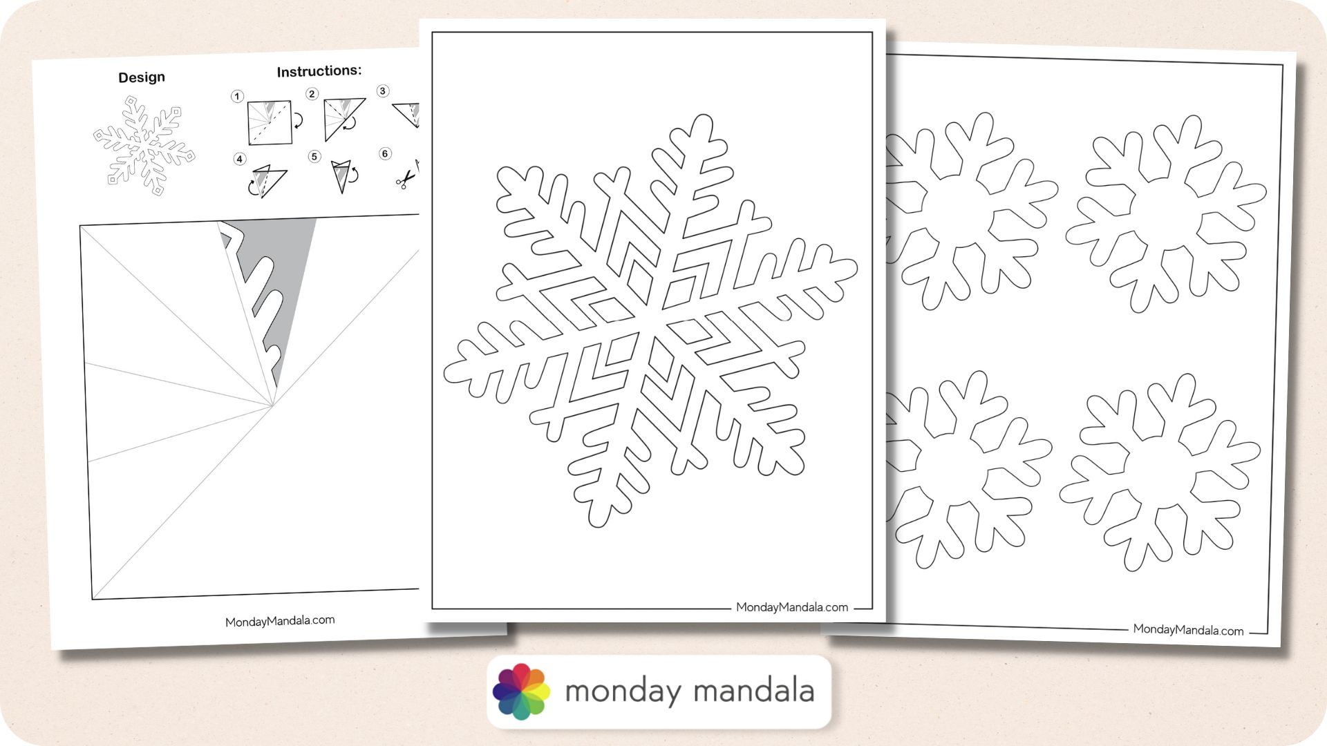 150 Paper Snowflake Templates Free PDF Printables Worksheets Library