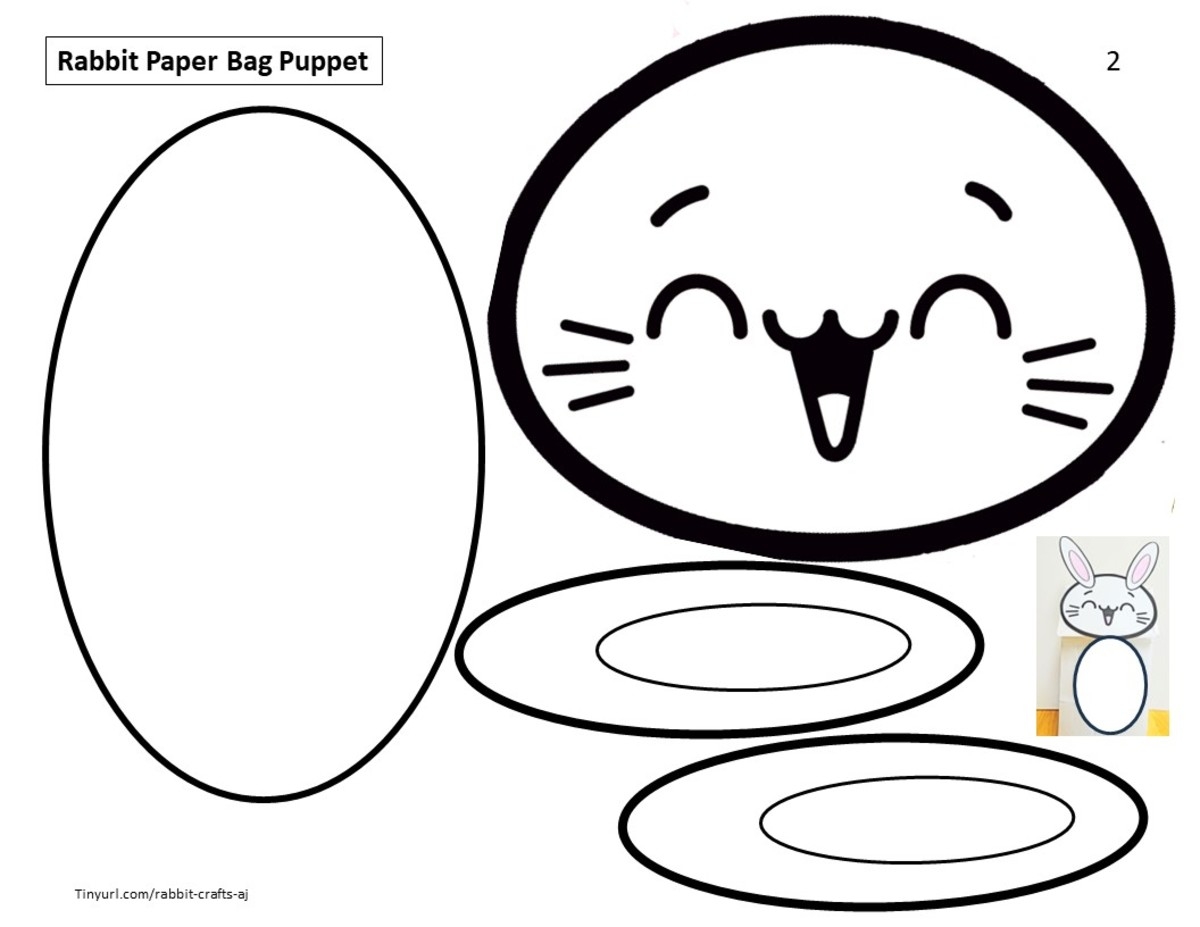 Free Printable Plate Bunny Puppet Templates