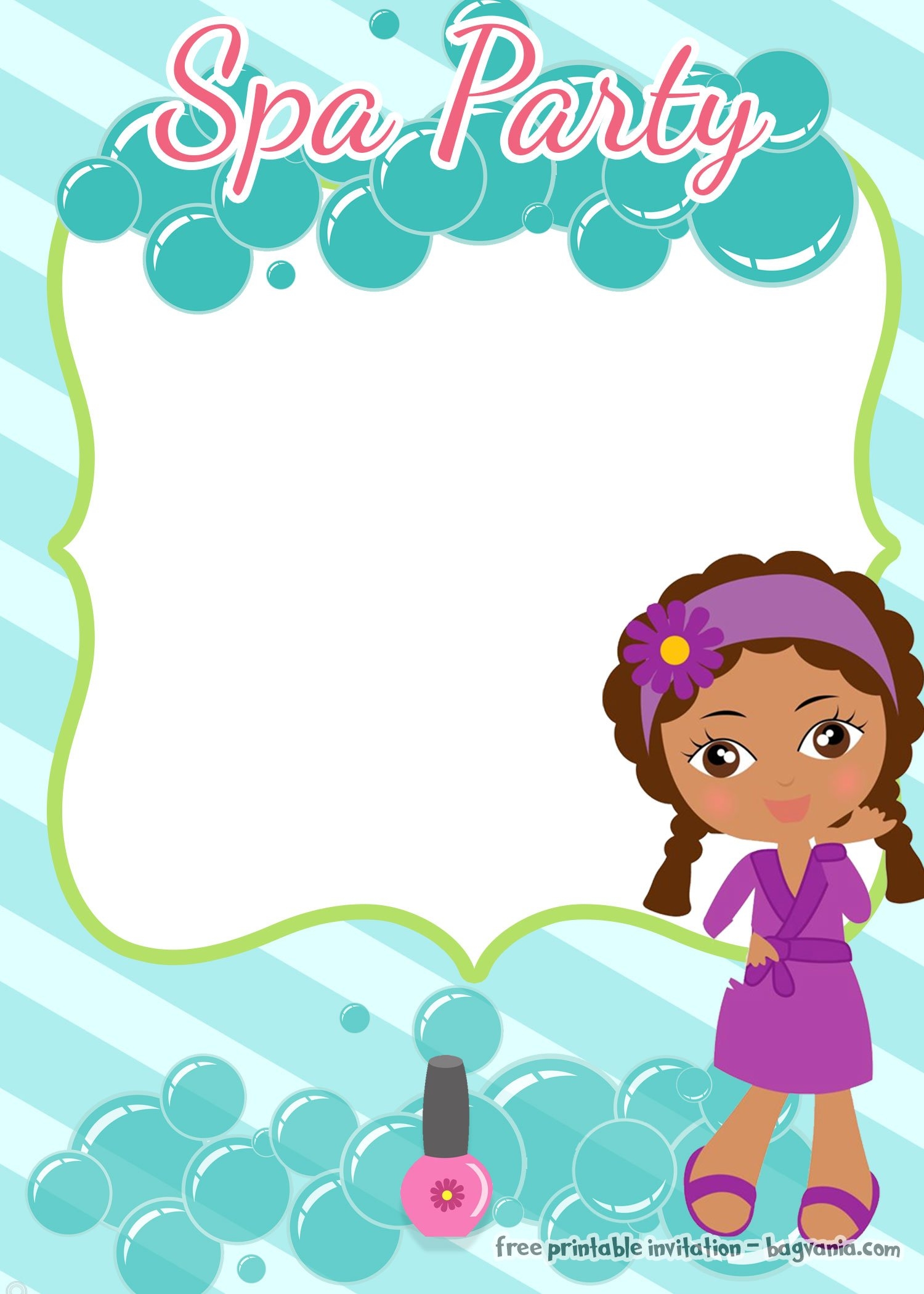 Free Printable Pamper Party Invitation Templates