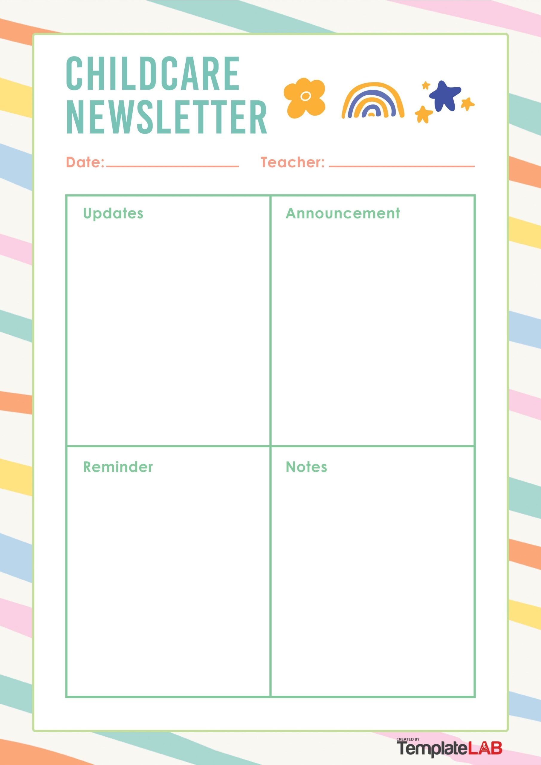 Free Printable Newsletter Templates For Daycares