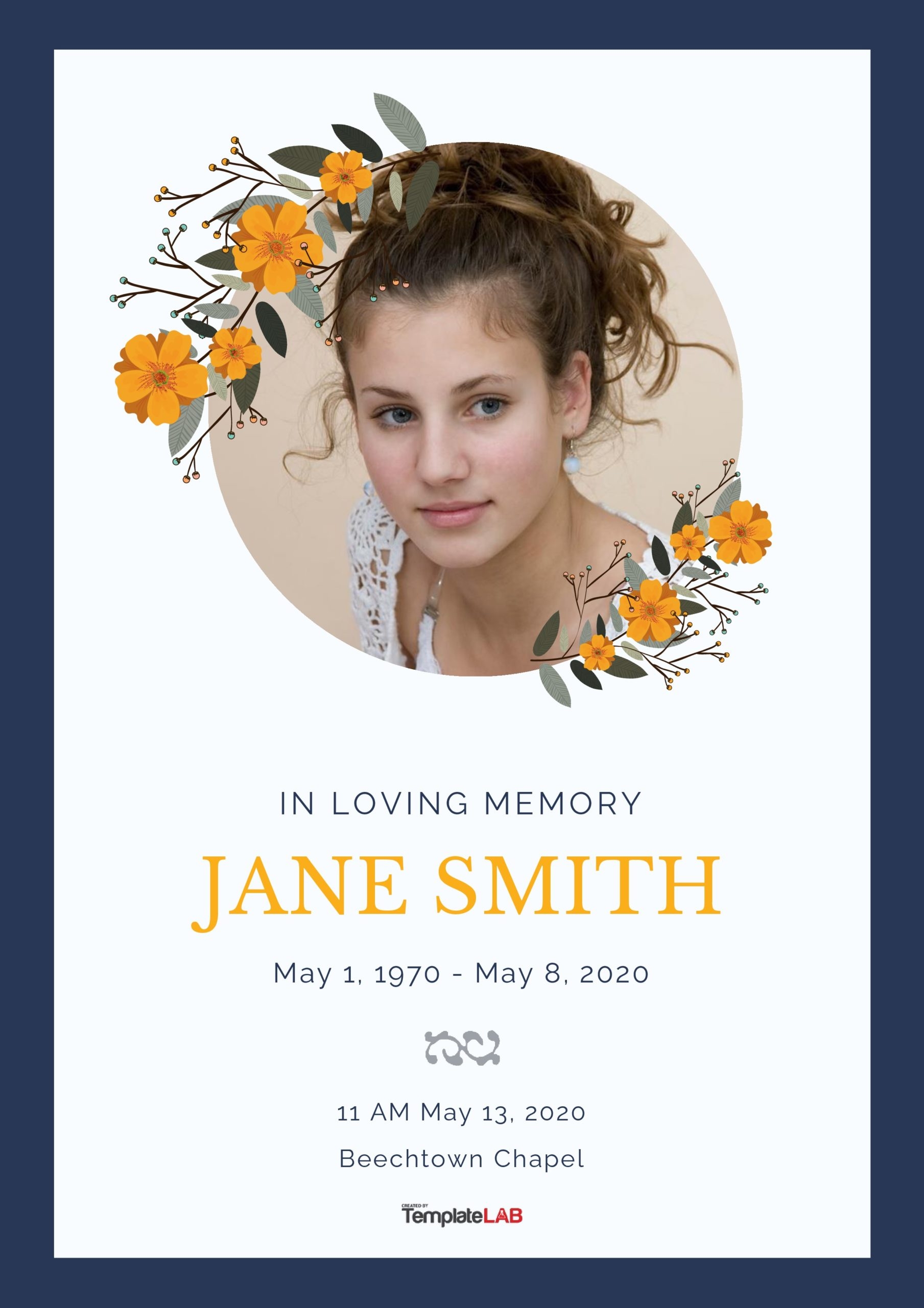 Free Printable Memorial Service Template