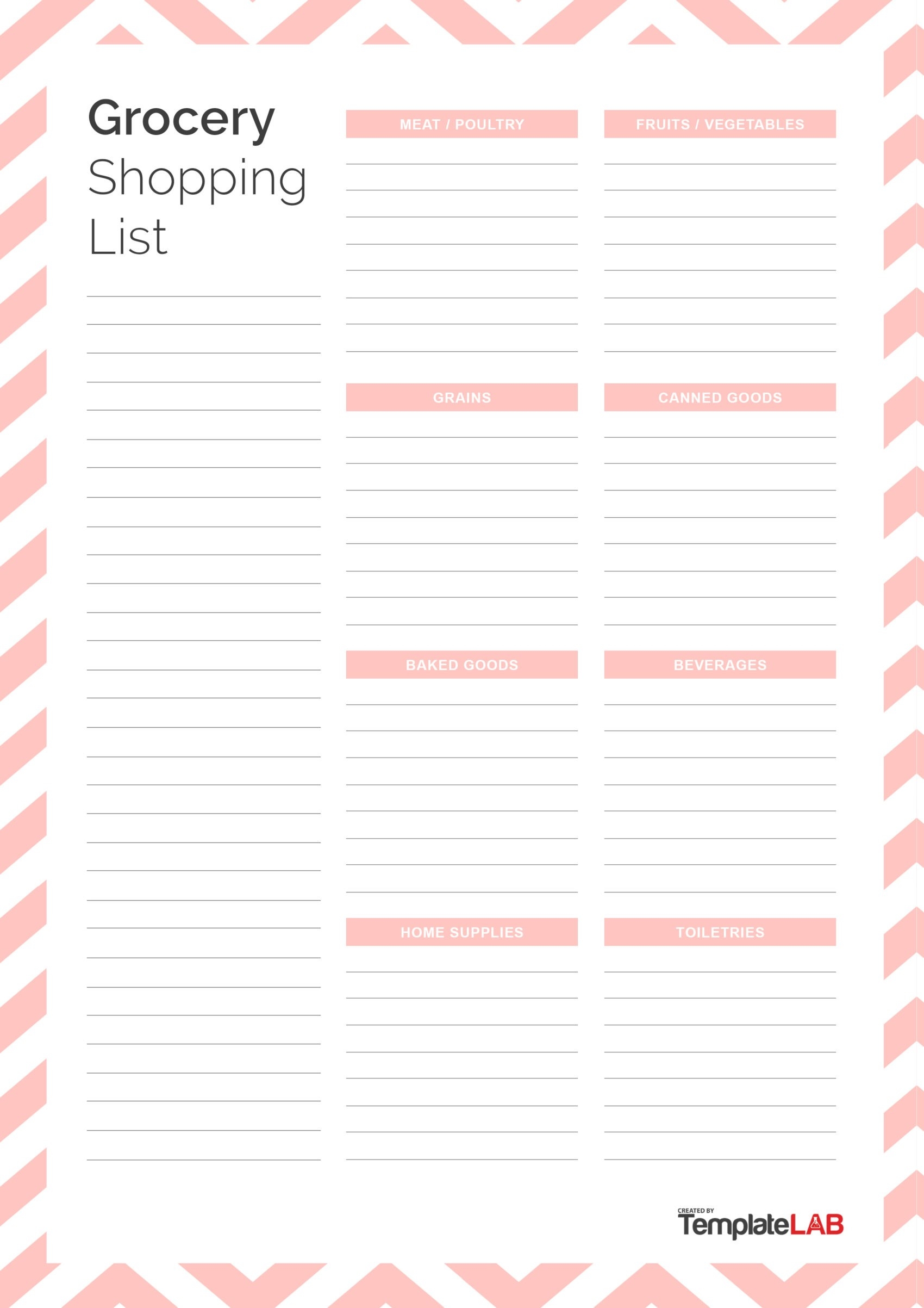 24 Printable Grocery List Templates Shopping Lists Worksheets Library 24 Printable Grocery List Templates Shopping Lists Worksheets Library
