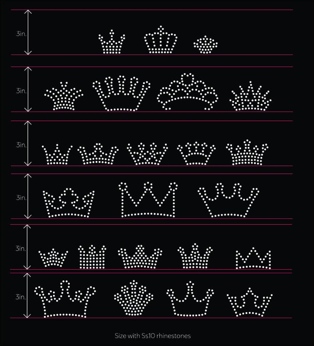 Free Printable Rhintestone Templates Crown