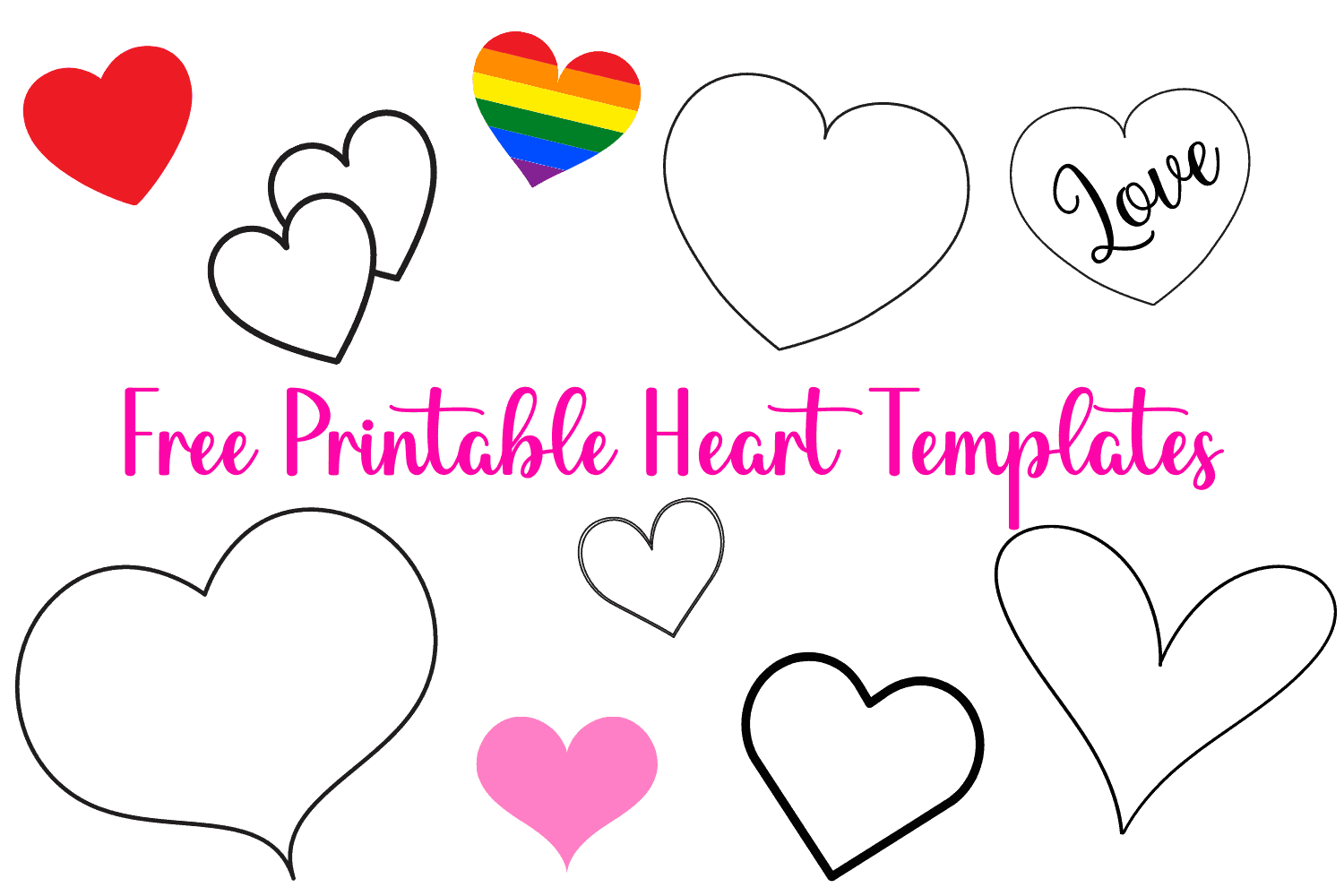 25 FREE Printable Heart Templates Small To Large Sizes Cassie 25 FREE Printable Heart Templates Small To Large Sizes Cassie