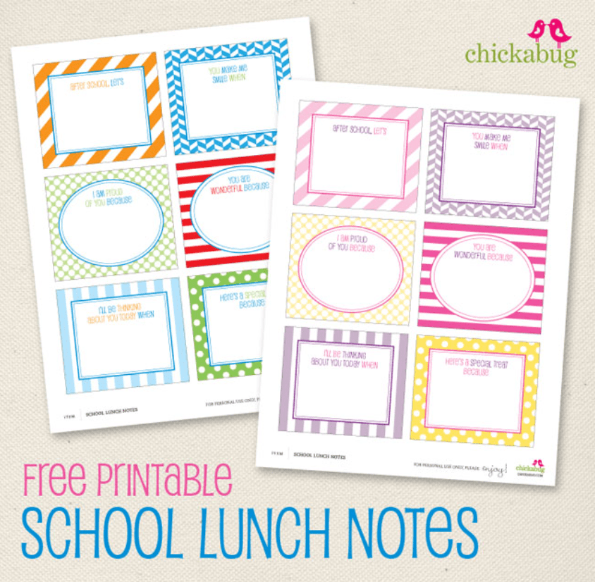 Free Printable Lunch Box Template