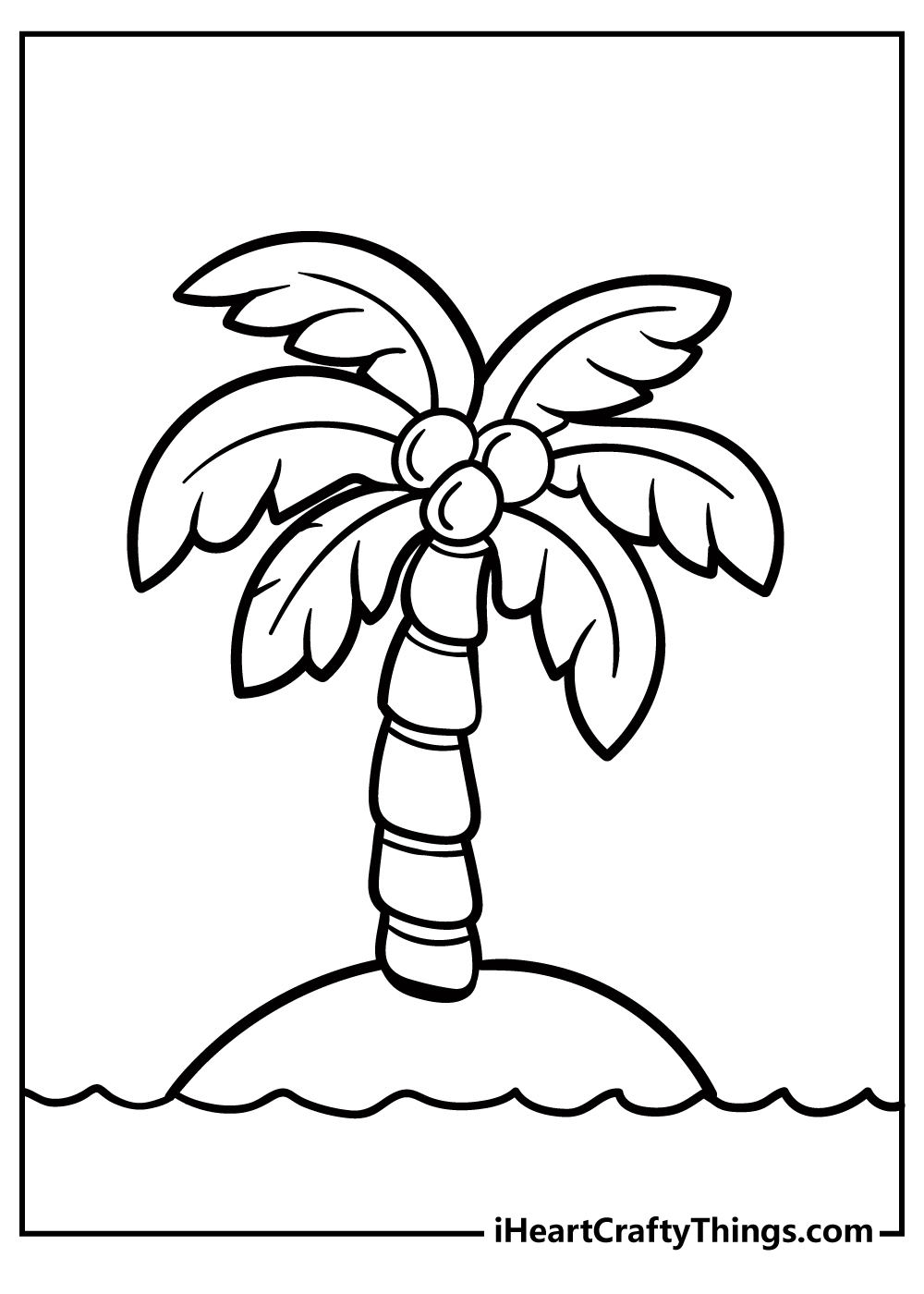 Free Printable Palm Tree Cutout Template Free Printable Palm Tree Cutout Template