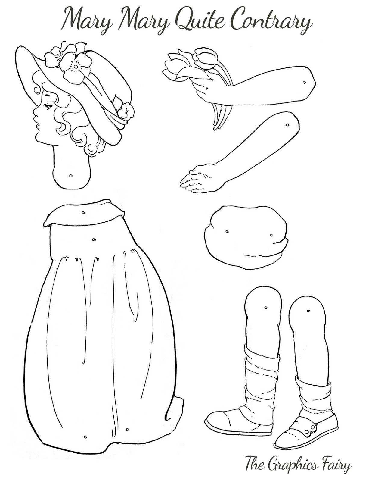 Free Printable Paper Doll Template Girl