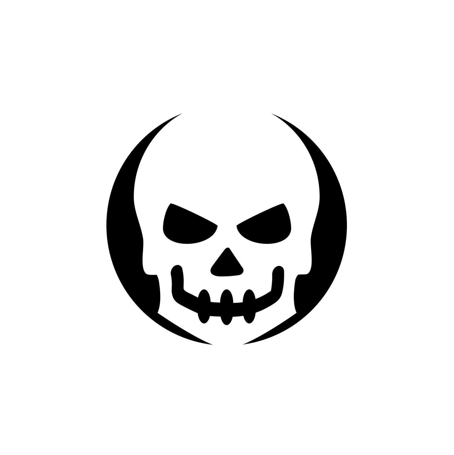 Free Printable Pumpkin Carving Templates Skull