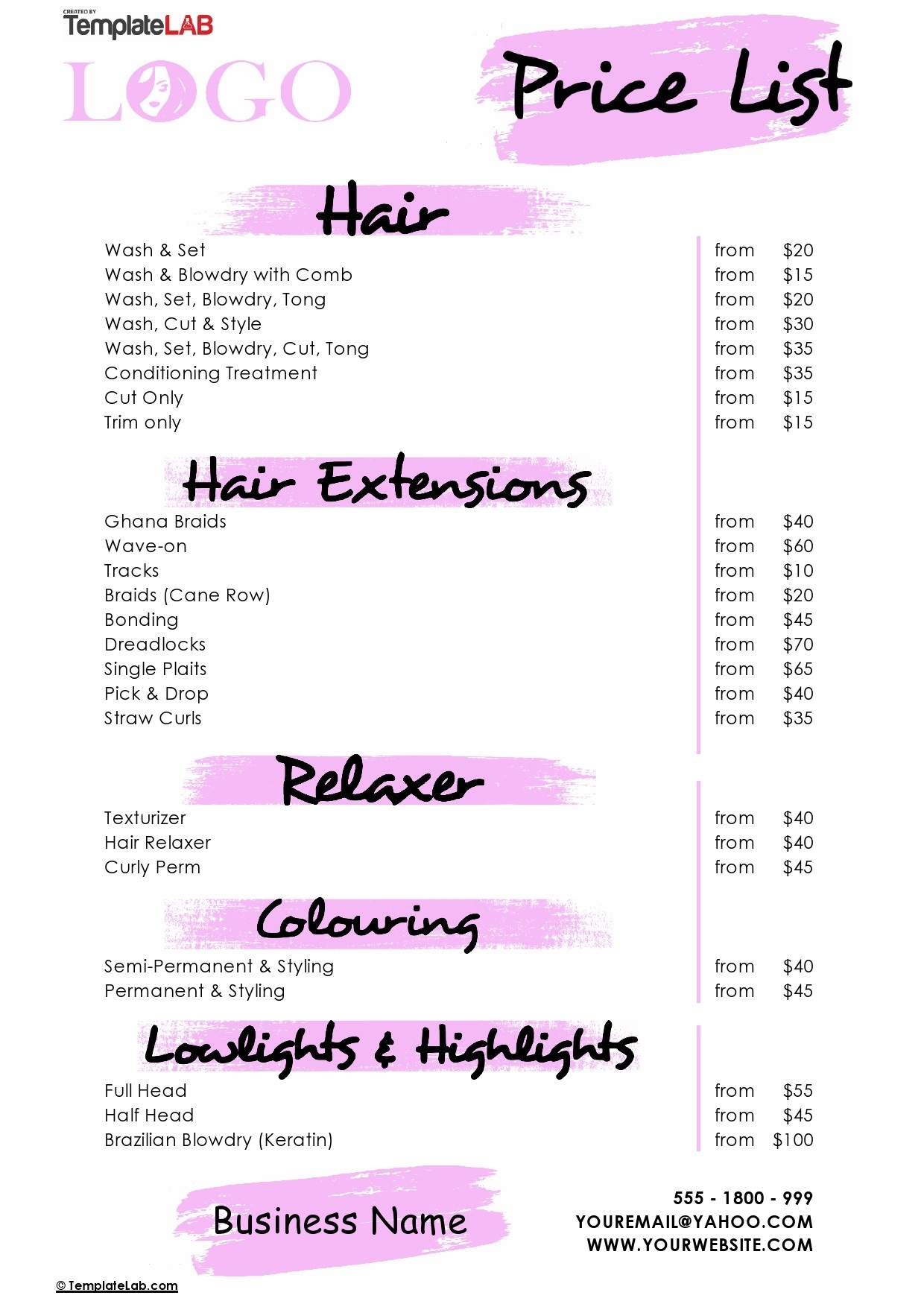 29 FREE Price List Templates u0026 Price Sheet Templates 29 FREE Price List Templates u0026 Price Sheet Templates