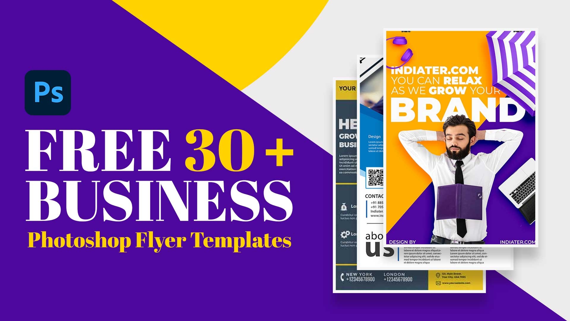 30 Free Printable Customizable Business Flyer PSD Templates Indiater
