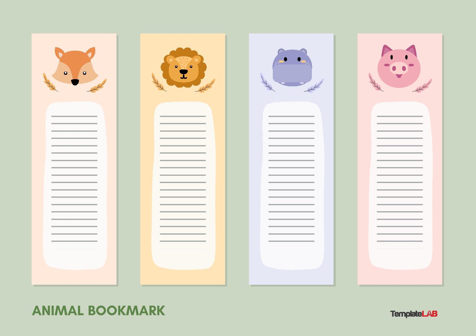 Free Printable Online Bookmark Templates