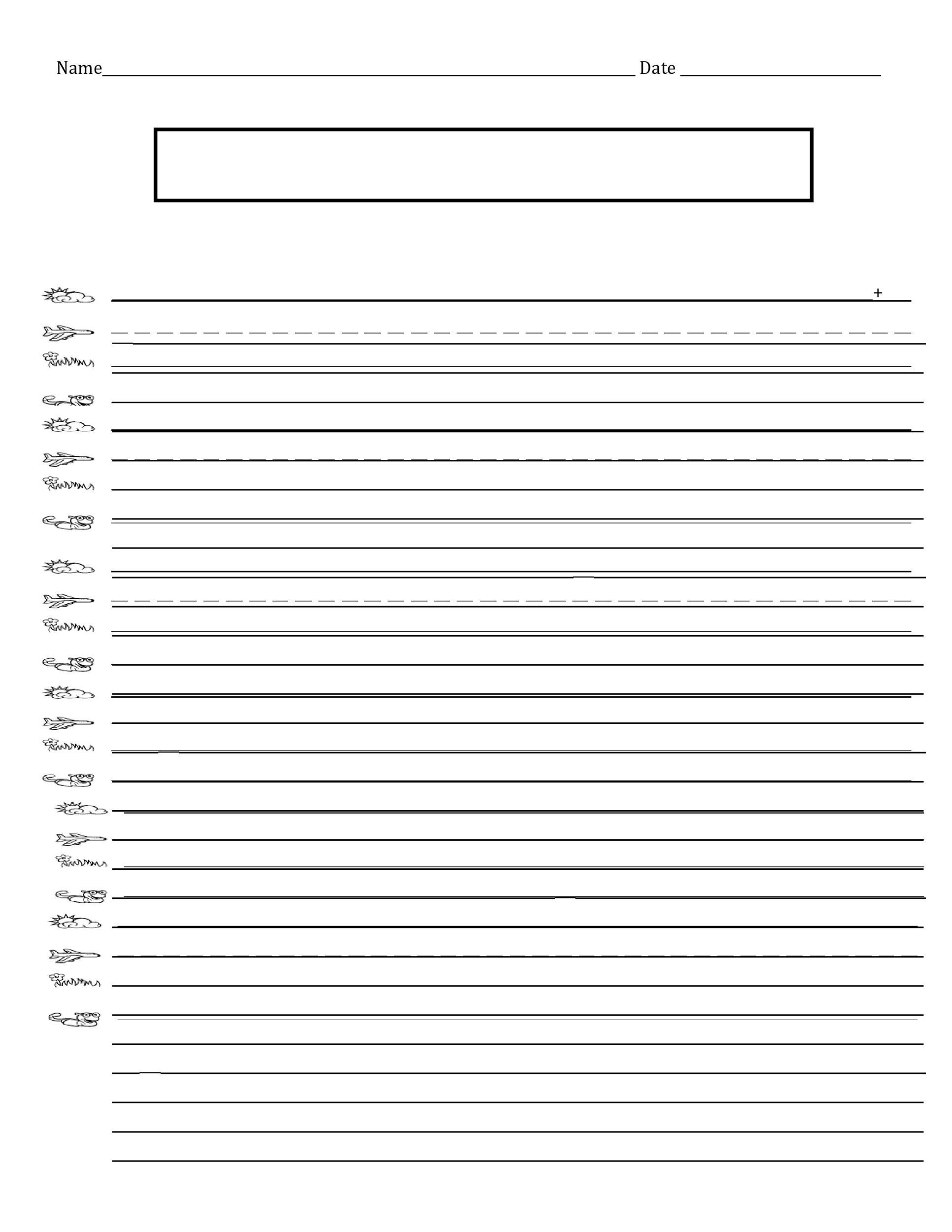 Free Printable Lined Paper Templates Free Printable Lined Paper Templates