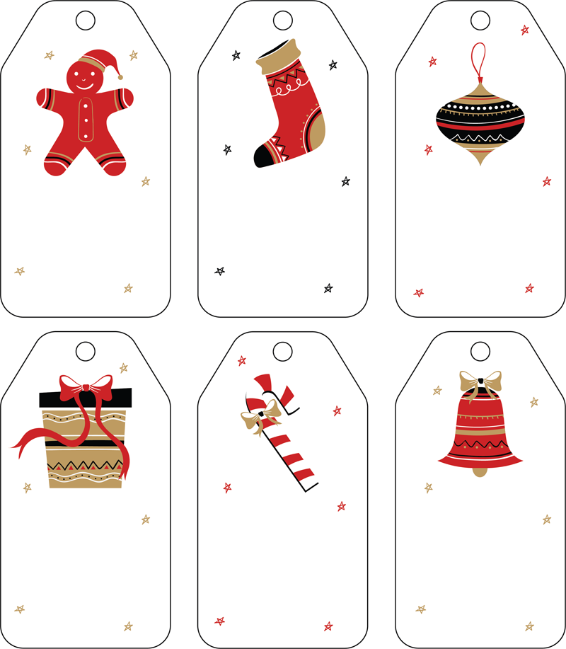 Free Printable Large Christmas Tags Templates