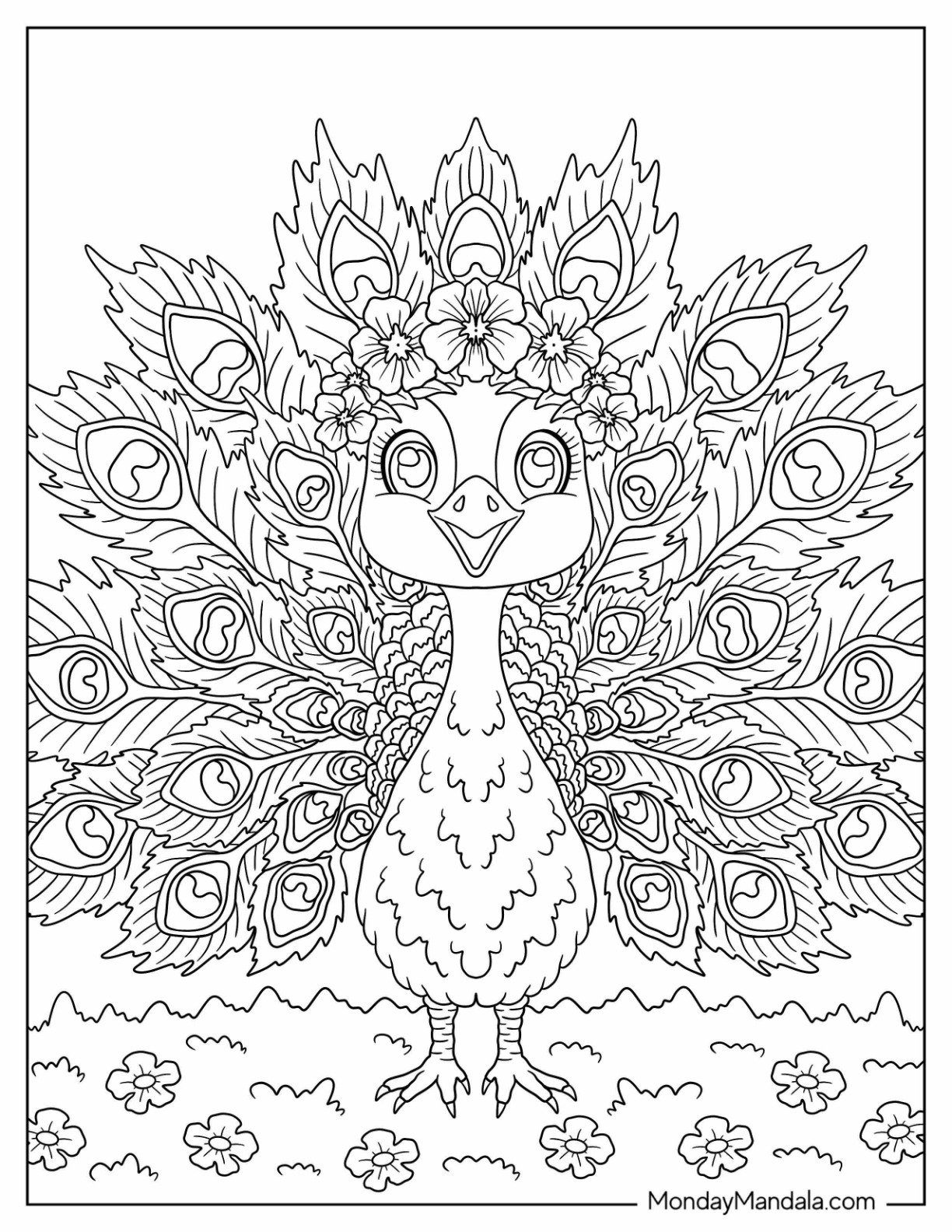 34 Peacock Coloring Pages Free PDF Printables 