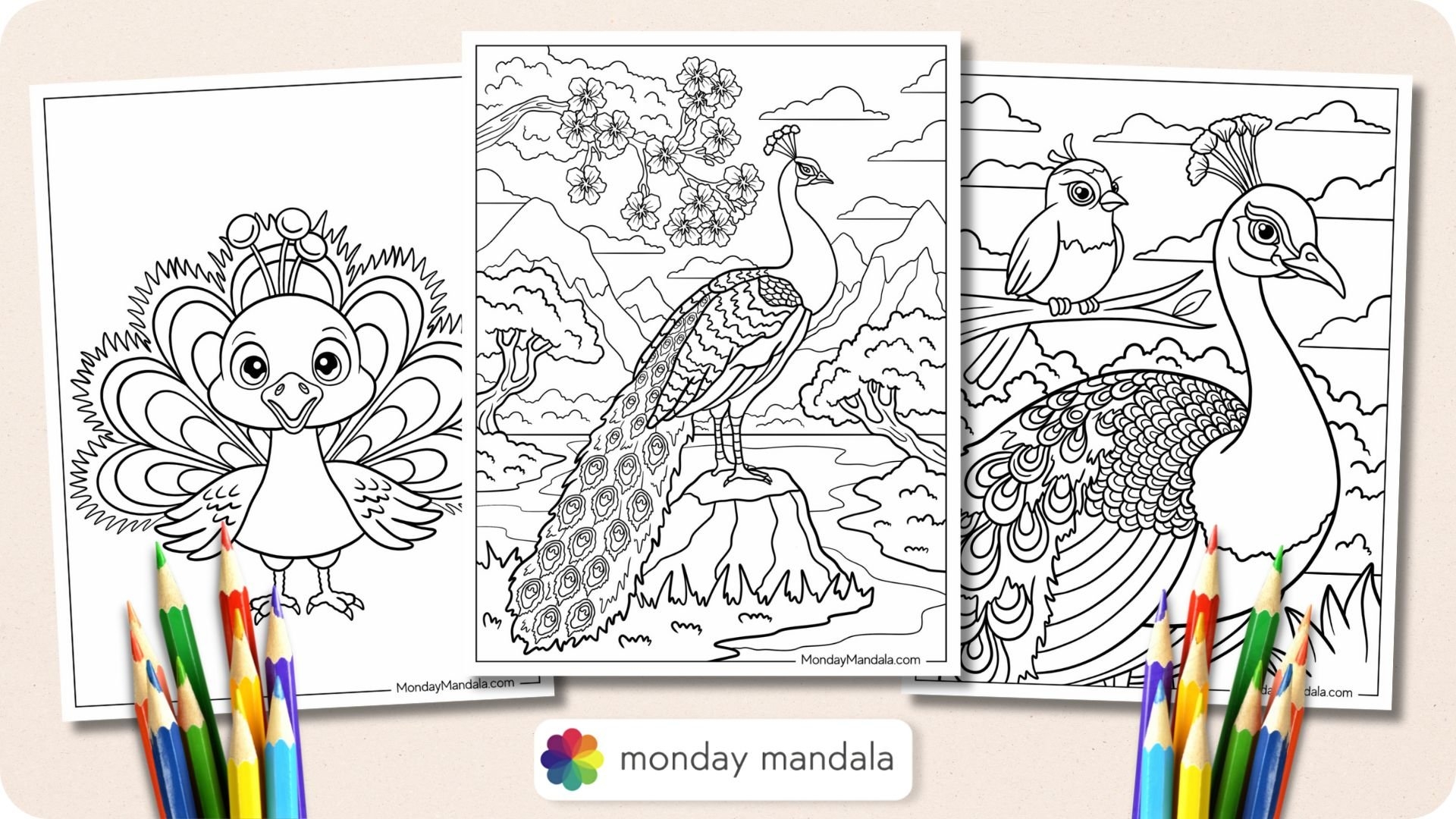 34 Peacock Coloring Pages Free PDF Printables 