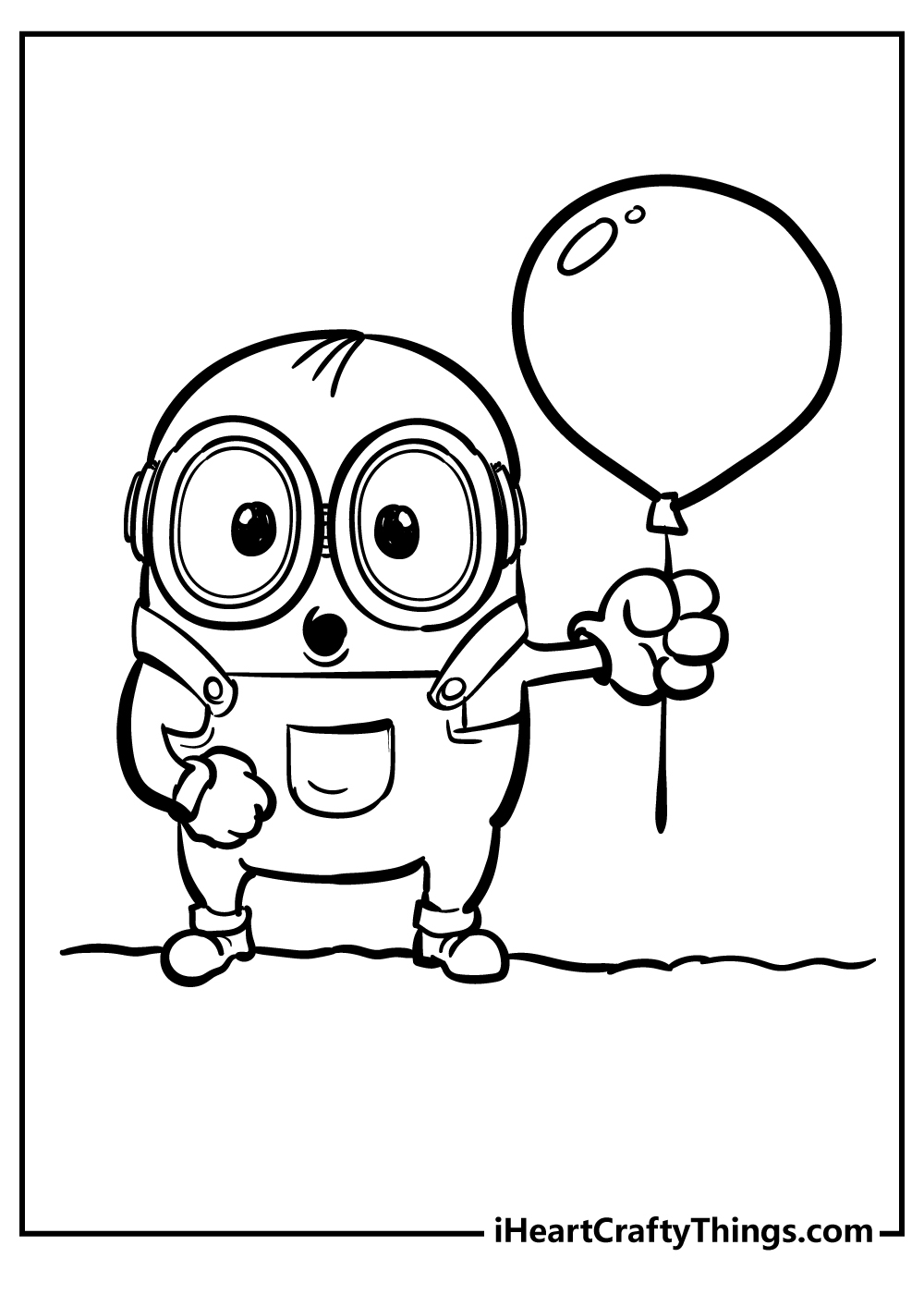 Free Printable Minion Coloring Template