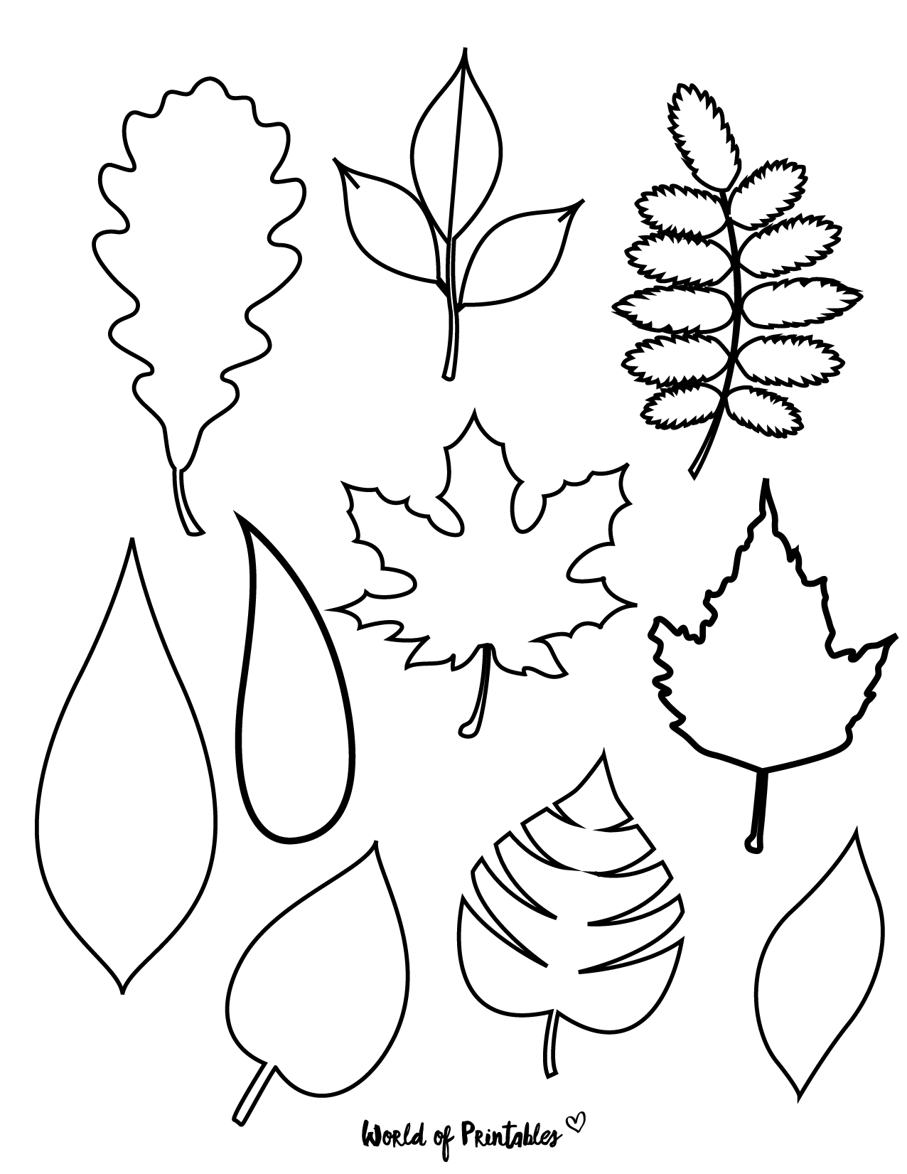 Free Printable Leaves Arrowhead Shape Template
