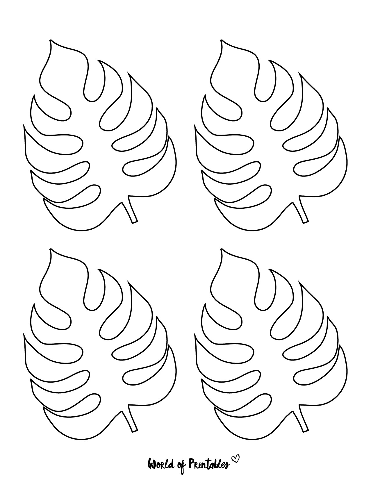 37 Printable Leaf Templates Outlines U0026 Shapes Free World Of Worksheets Library