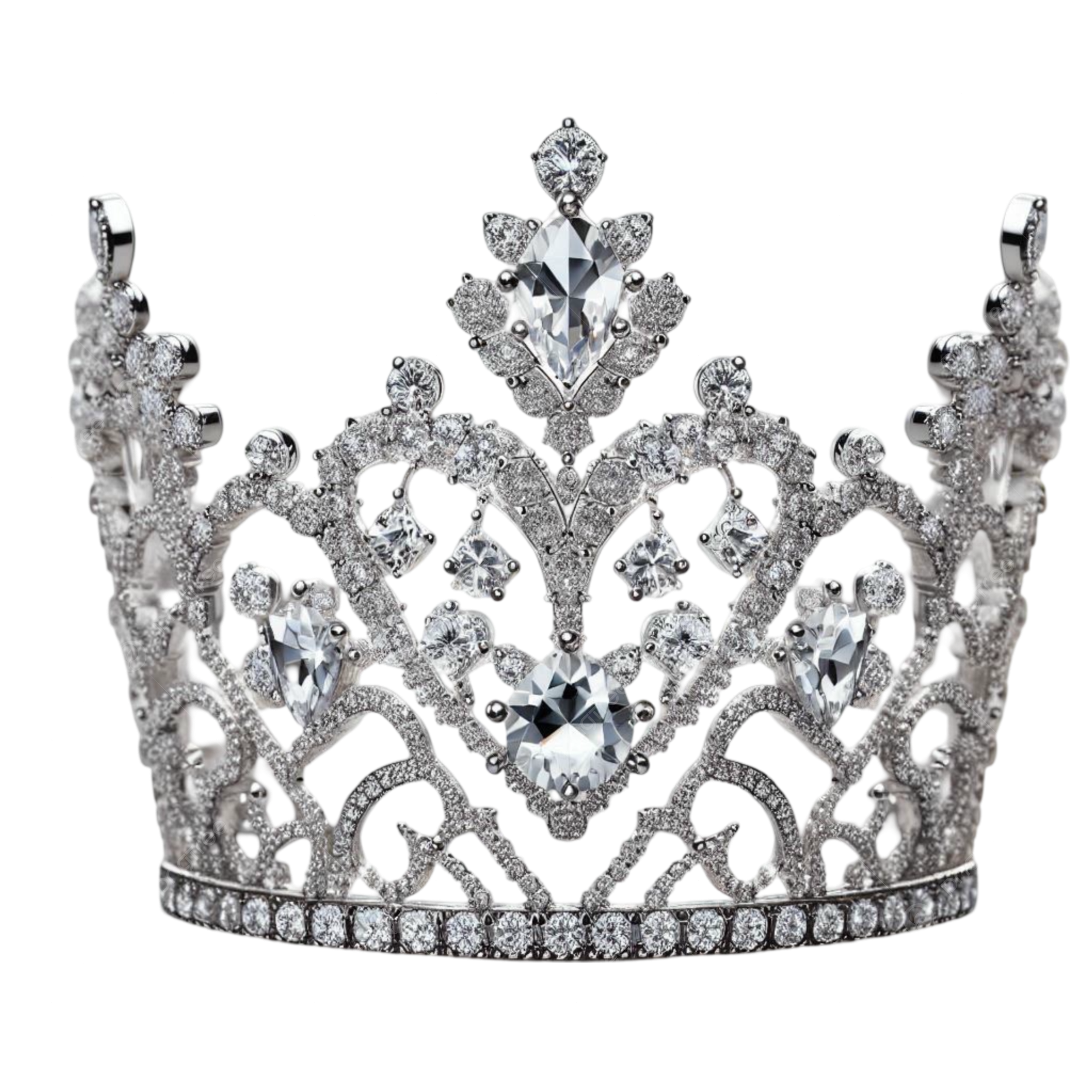 3d Elegant Rhinestone Bridal Tiara Crown On Transparent Background Elegant Rhinestone Bridal Tiara Crown Crown PNG Transparent Image And Clipart For Free Download