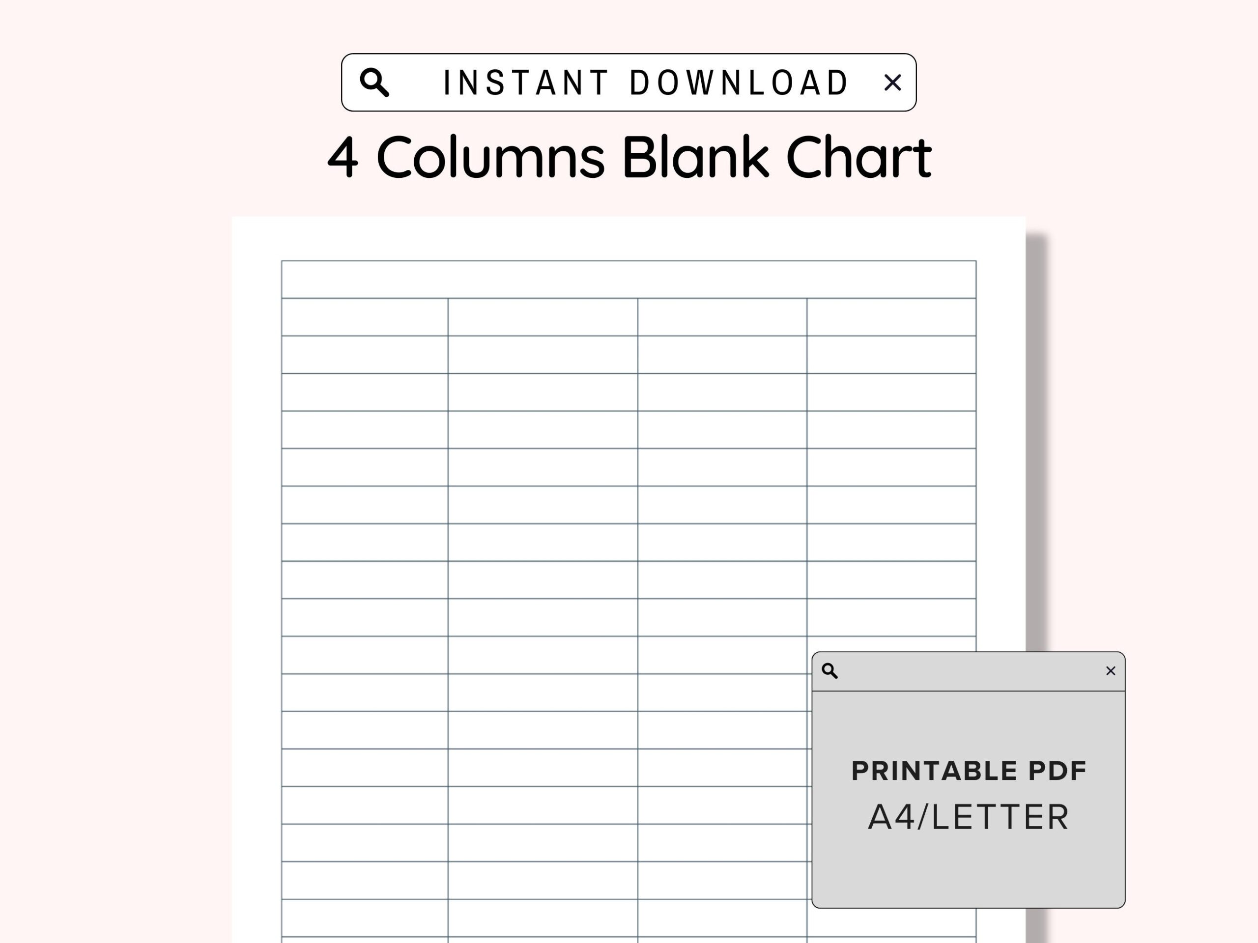 4 Blank Columns Chart Text Input Print And Write Printable Digital Download Blank Column Template Printable Columns Columns W Title PDF Etsy UK 4 Blank Columns Chart Text Input Print And Write Printable Digital Download Blank Column Template Printable Columns Columns W Title PDF Etsy UK