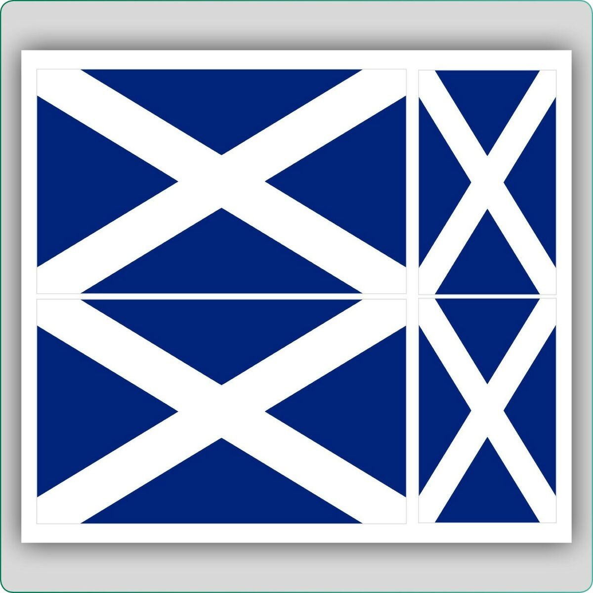 4 X SCOTTISH SCOTLAND FLAG VINYL CAR VAN IPAD LAPTOP STICKER EBay UK