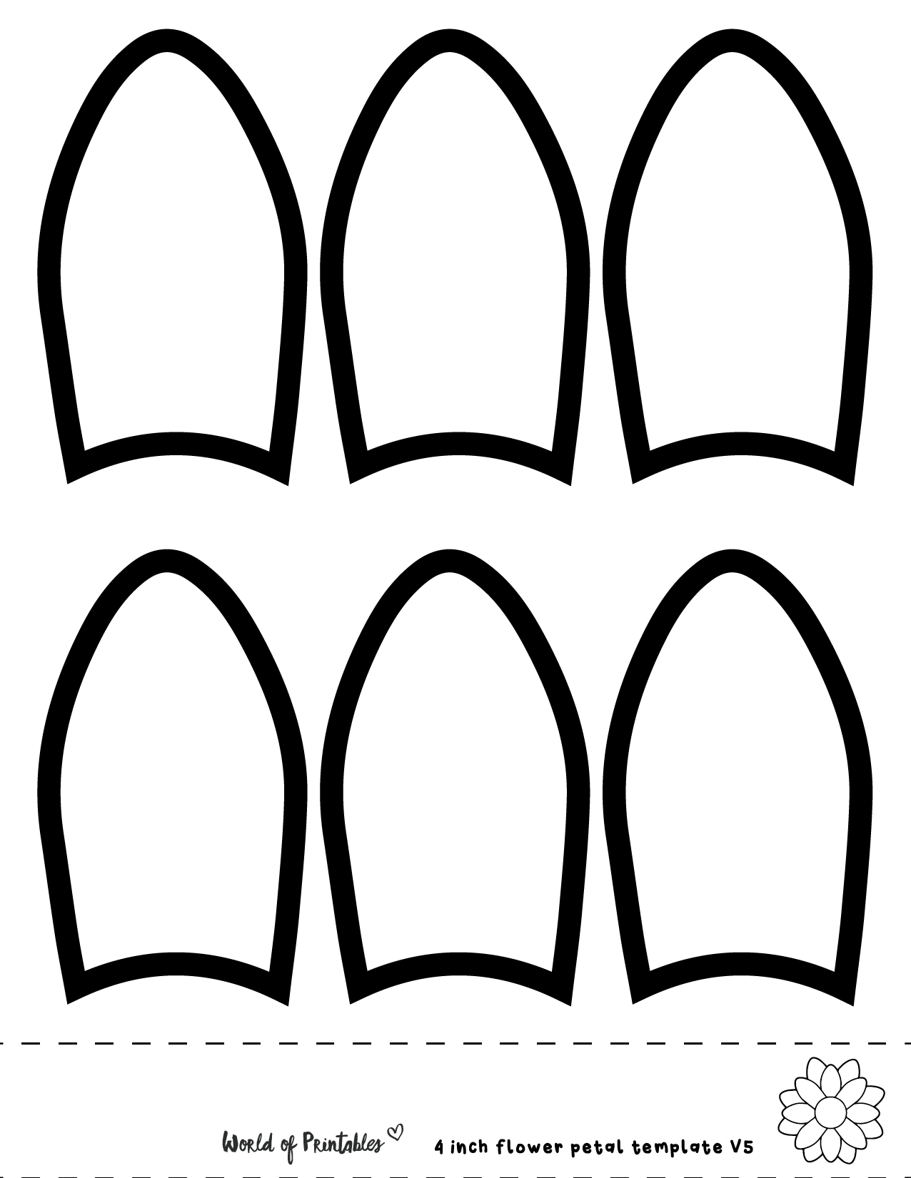 Free Printable Rose Petal Templates Free Printable Rose Petal Templates