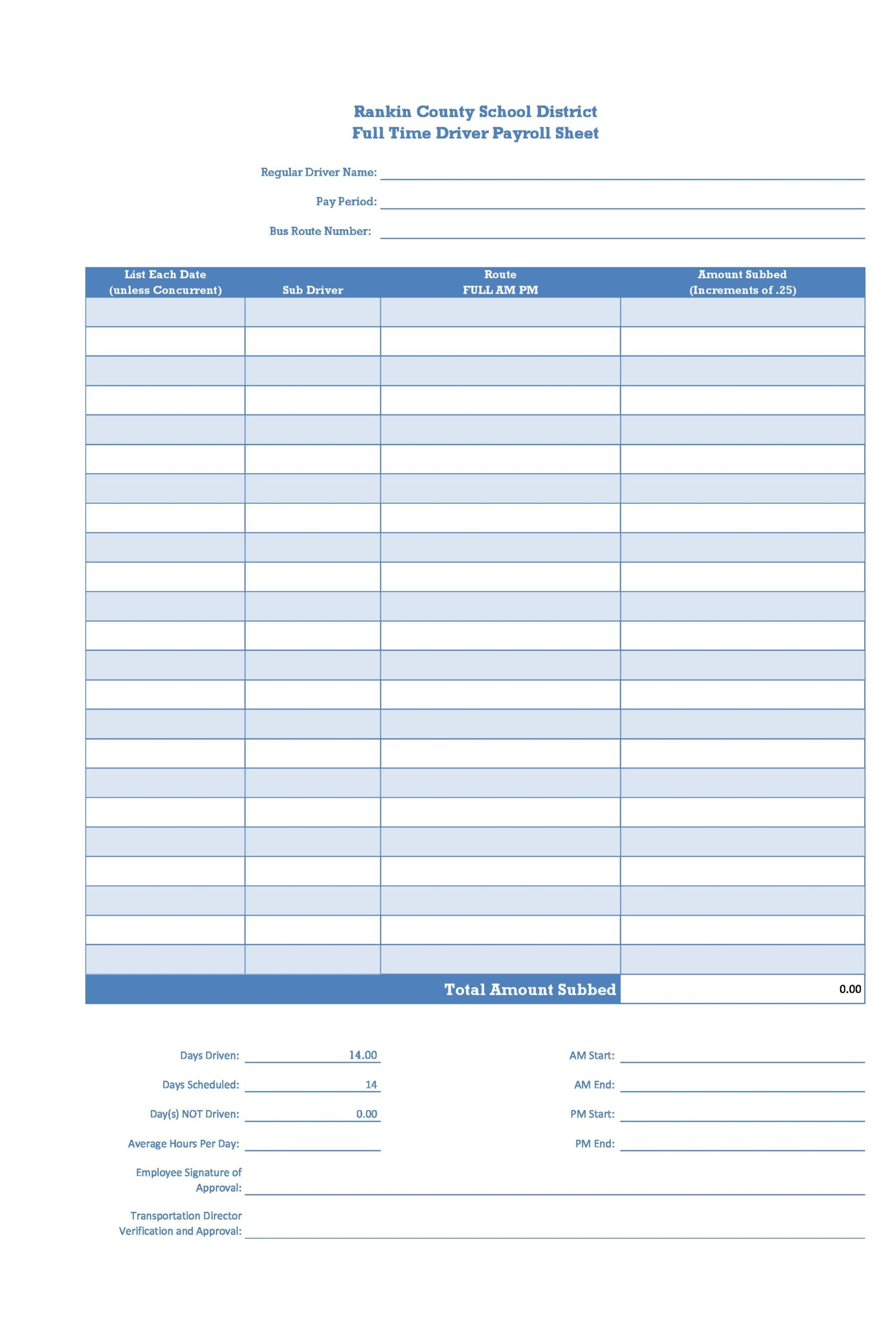 40 Free Payroll Report Templates Excel Word TemplateLab