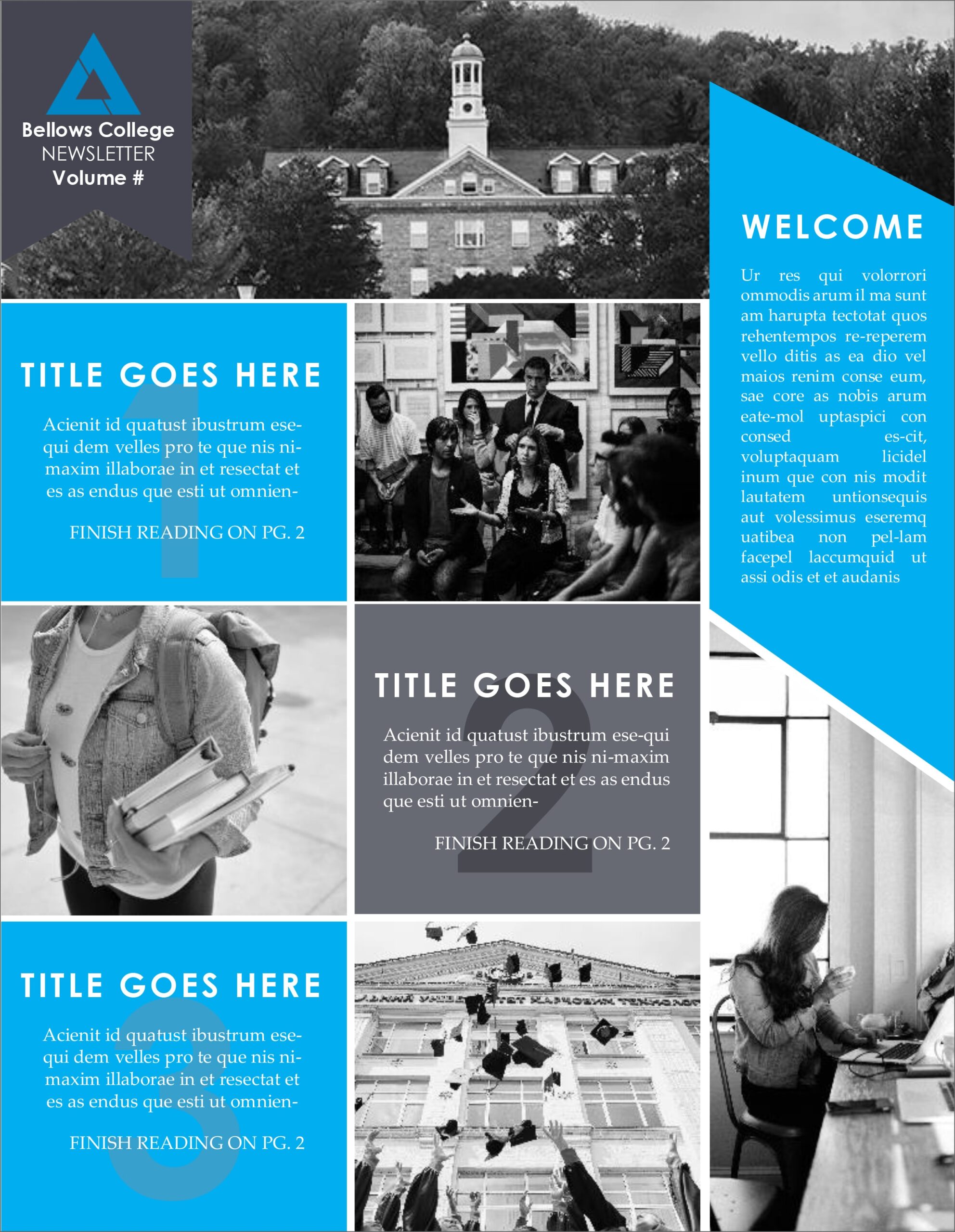 40 Free Printable A4 Newsletter Templates For School And Community 