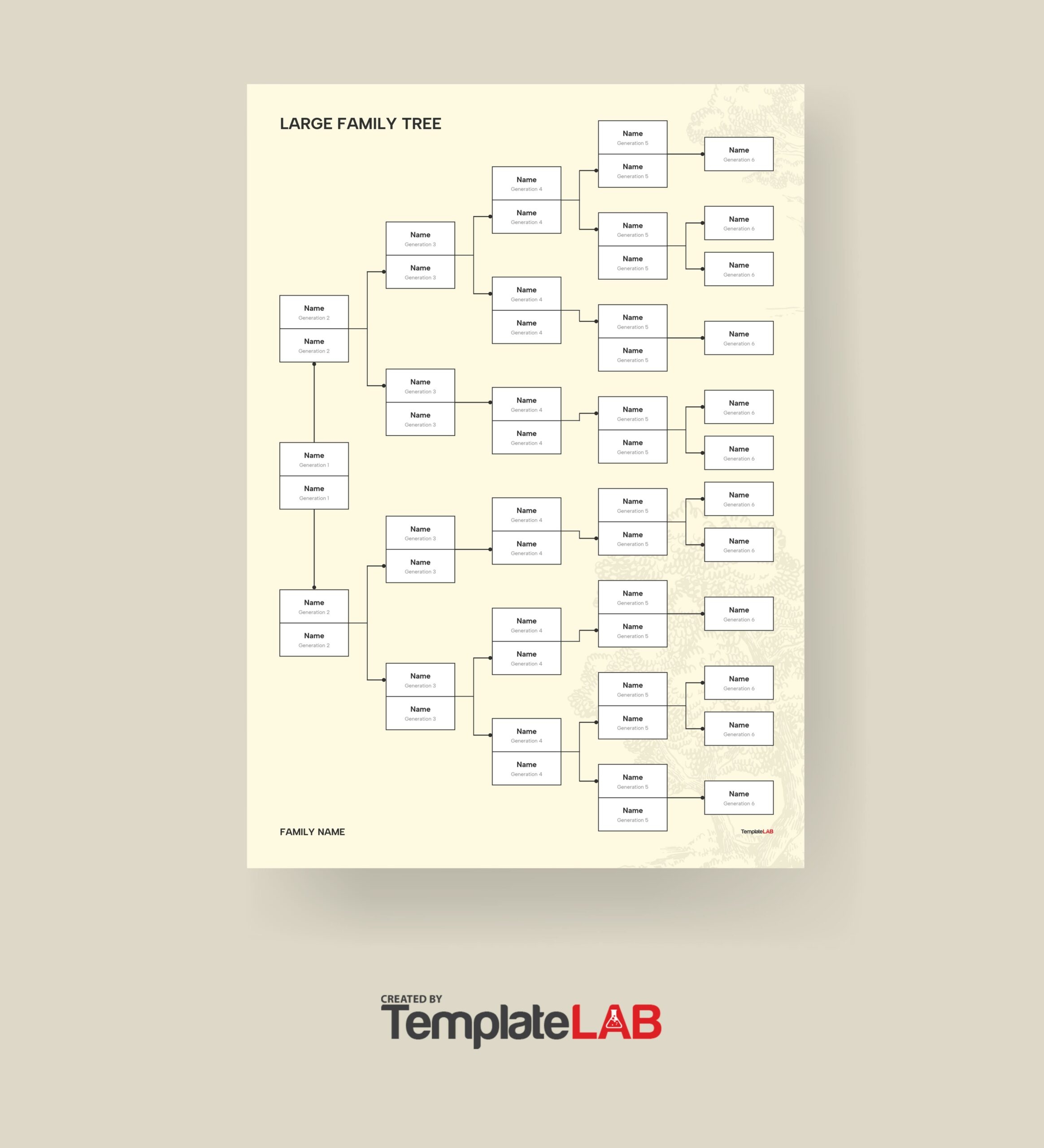 Free Printable Online Family Tree Template Free Printable Online Family Tree Template