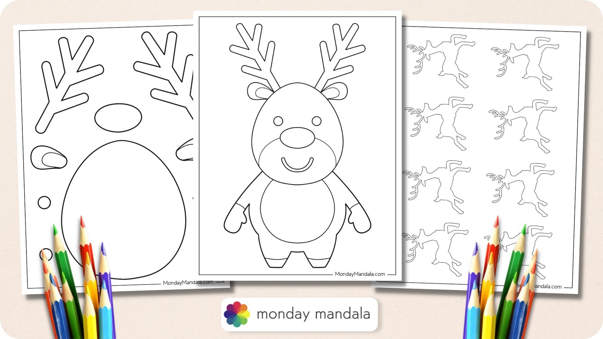 42 Reindeer Templates Free PDF Printables 
