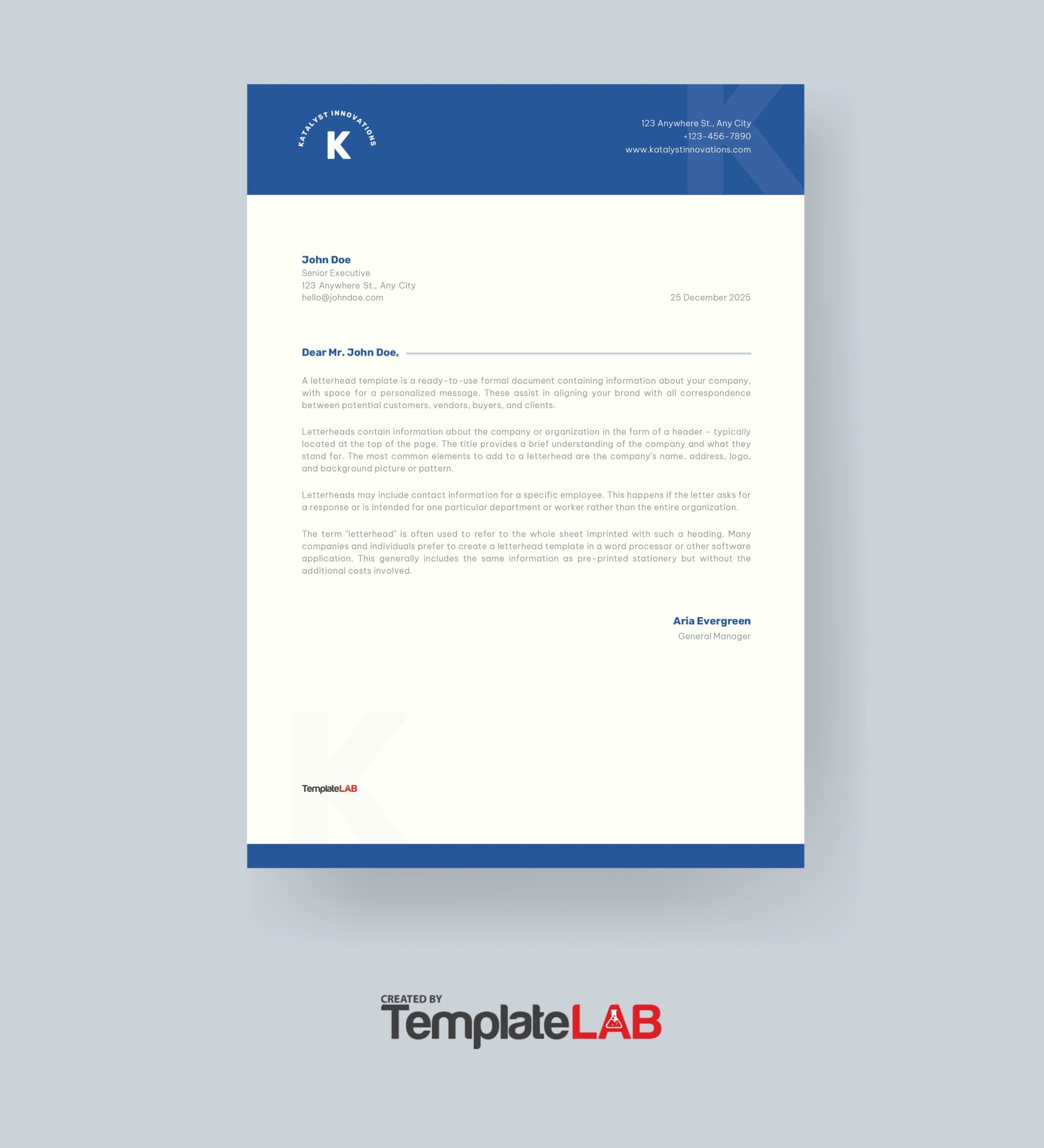 48 Free Letterhead Templates U0026 Examples Company Business Personal 48 Free Letterhead Templates U0026 Examples Company Business Personal
