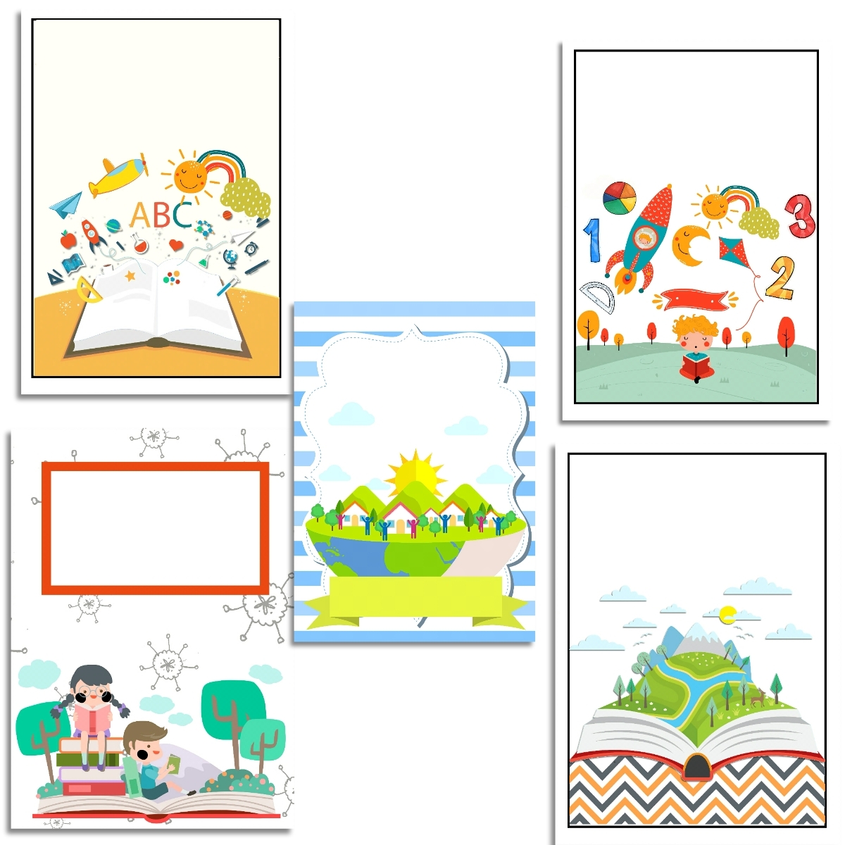 Free Printable School Book Cover Templates