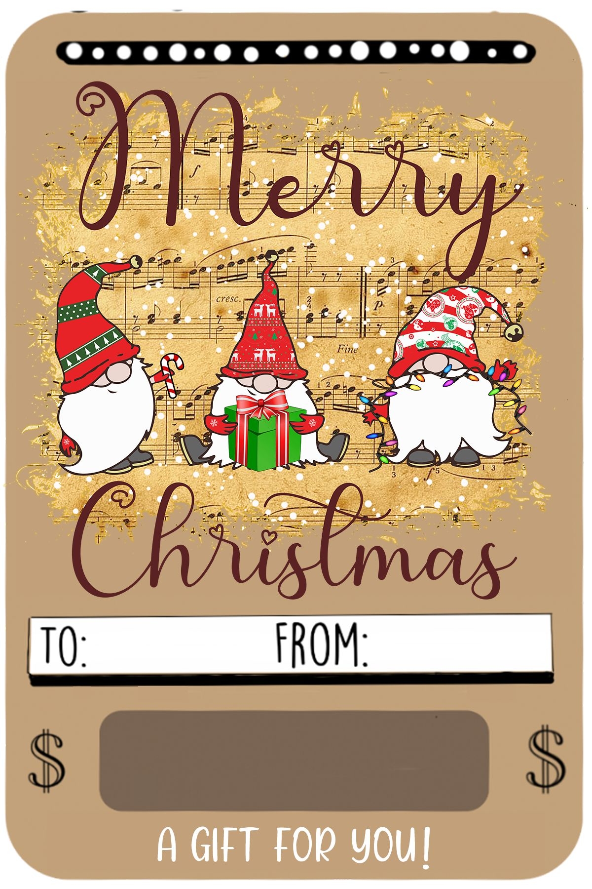 50 Free Printable Christmas Money Cards Free Money Holders Worksheets Library