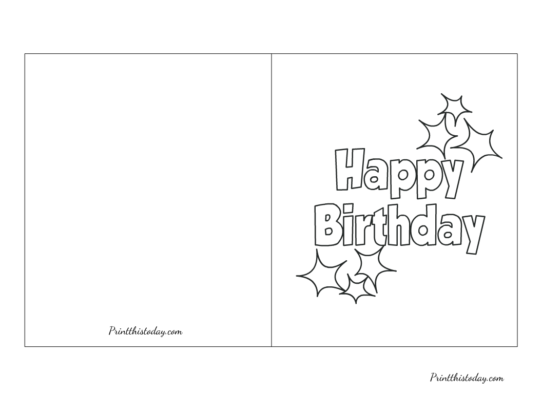 Free Printable Printable Birthday Card Template Free Printable Printable Birthday Card Template