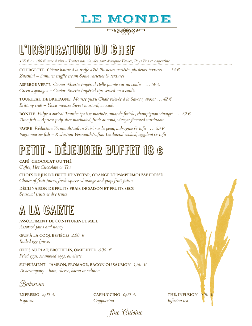 A4 Menu Templates And Designs From IMenuPro A4 Menu Templates And Designs From IMenuPro