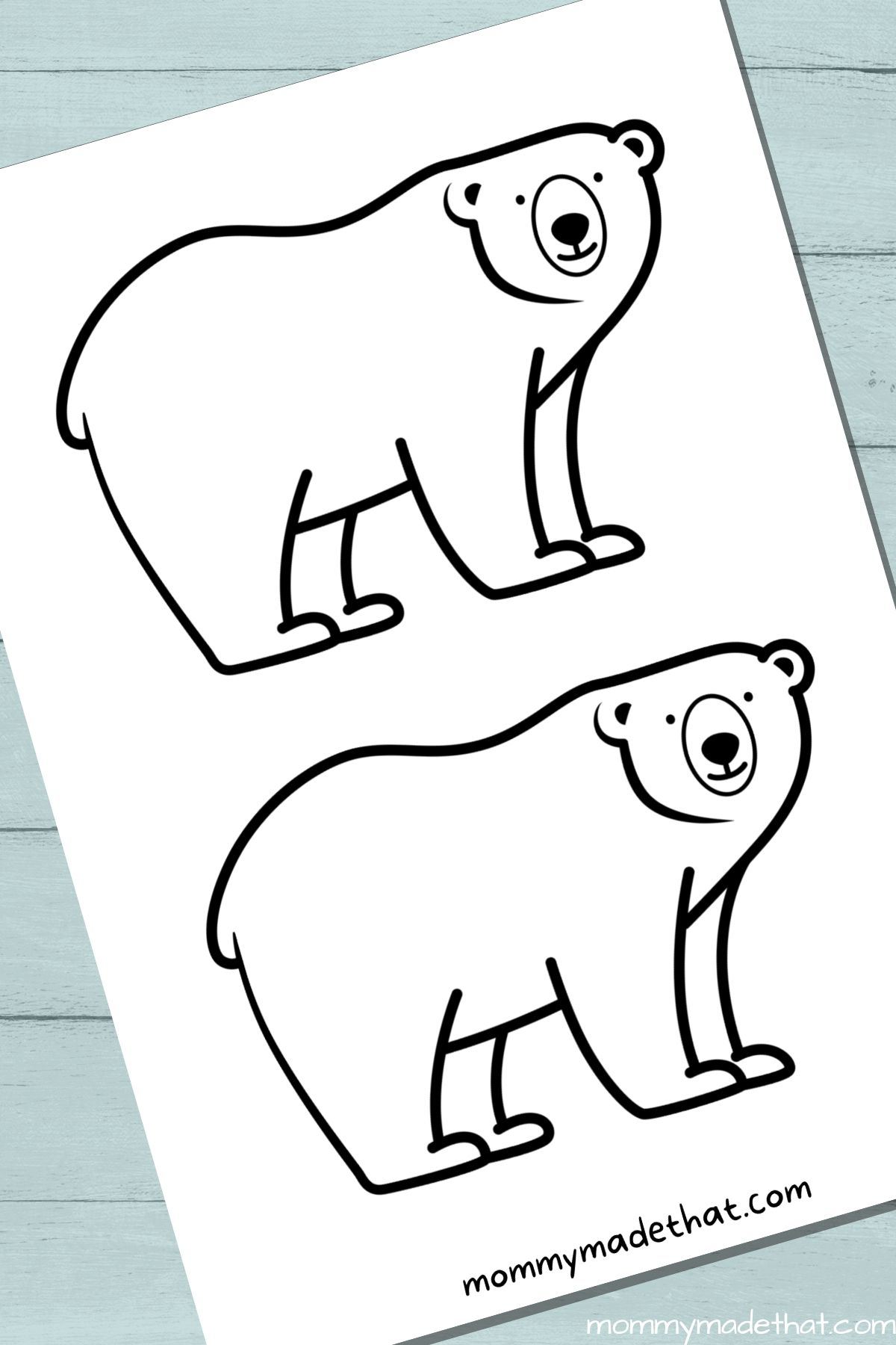 Free Printable Polar Bear Template Printable