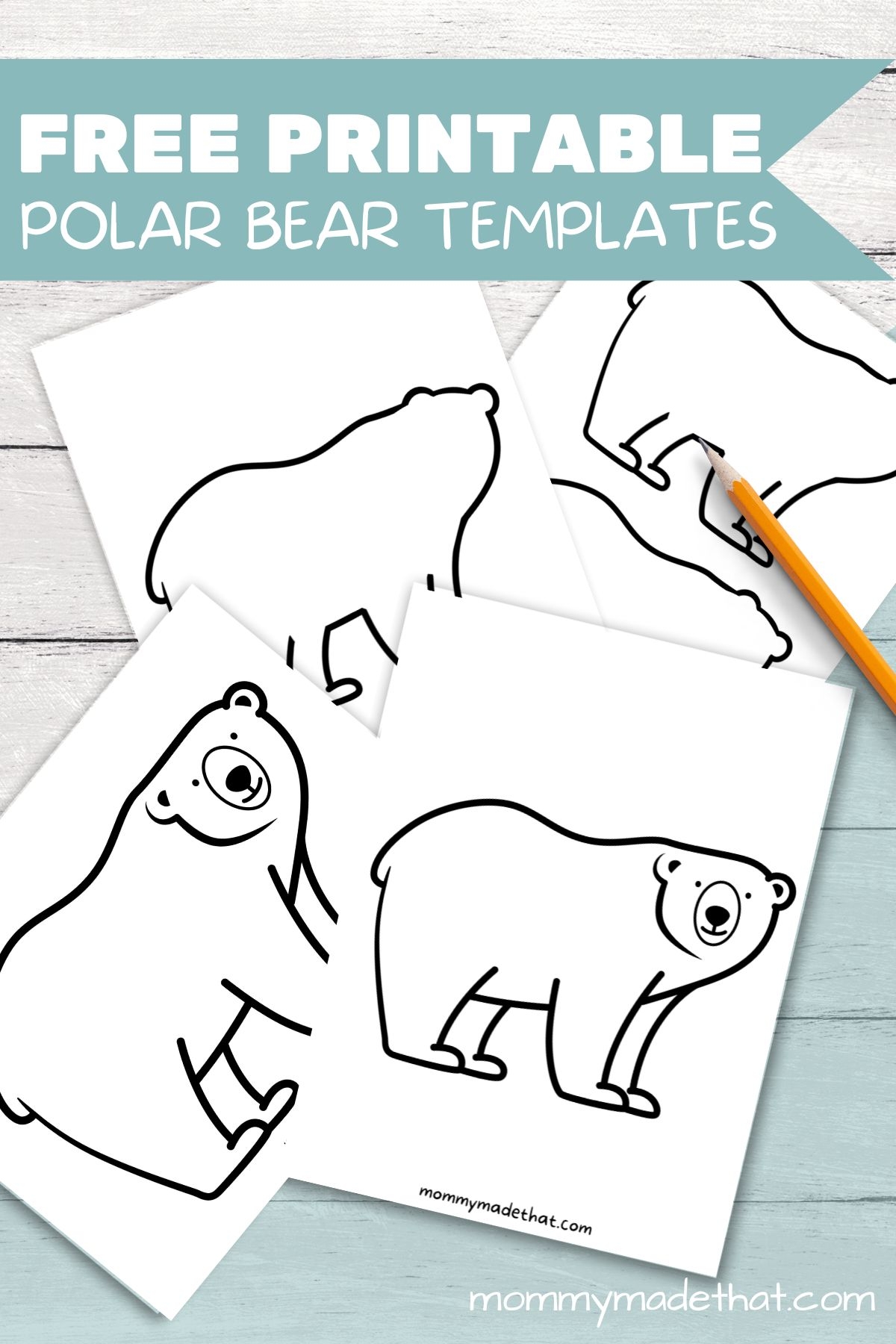 Free Printable Polar Bear Craft Template Free Printable Polar Bear Craft Template