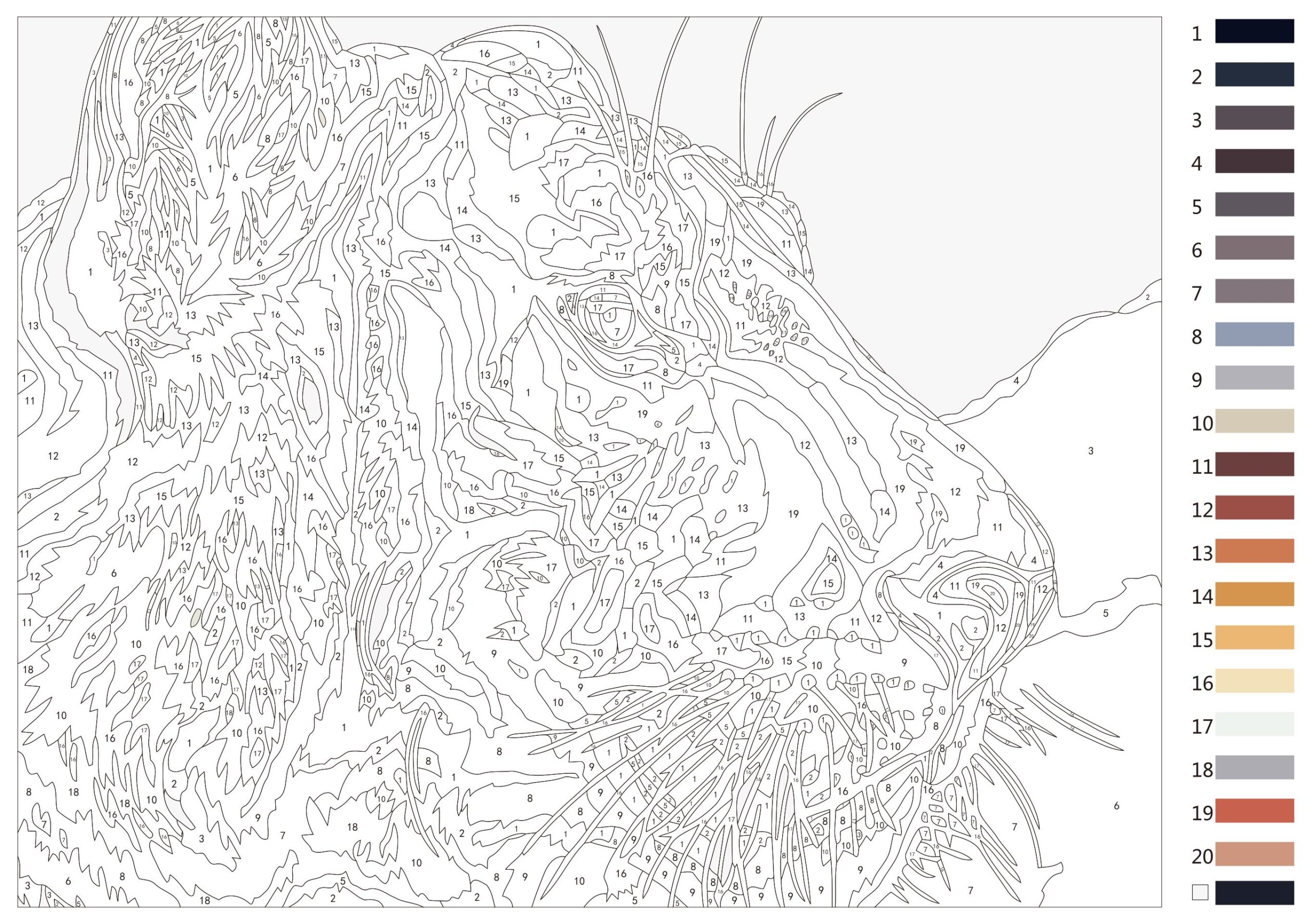 Free Printable Paint By Number Template Free Printable Paint By Number Template