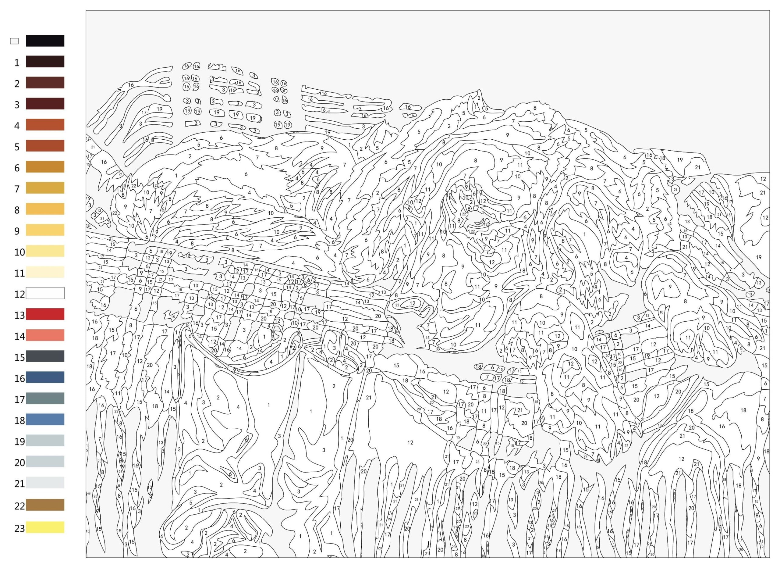 Adult Paint By Numbers 20 Free PDF Printables Printablee Adult Paint By Numbers 20 Free PDF Printables Printablee