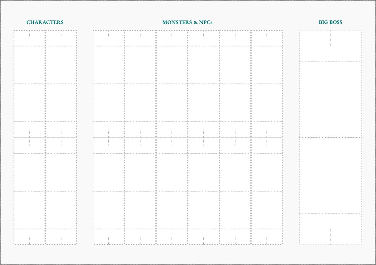 Free Printable Paper Miniatures Template