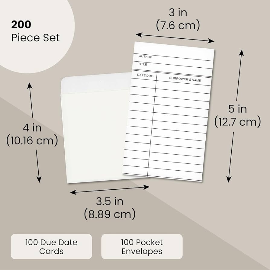 Free Printable Library Card Pocket Template